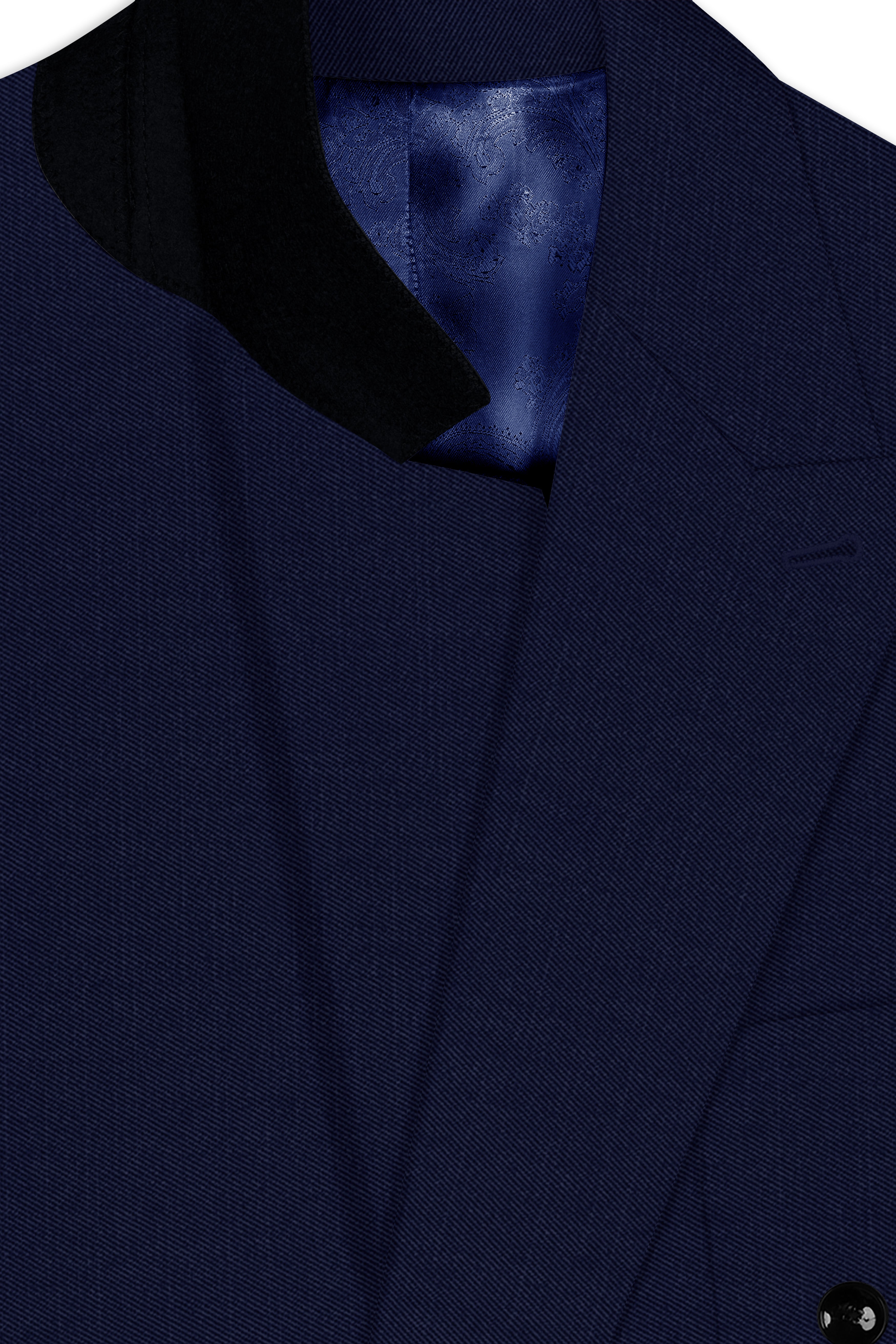 Cloud Burst Blue Wool Rich Double Breasted Sports Suit