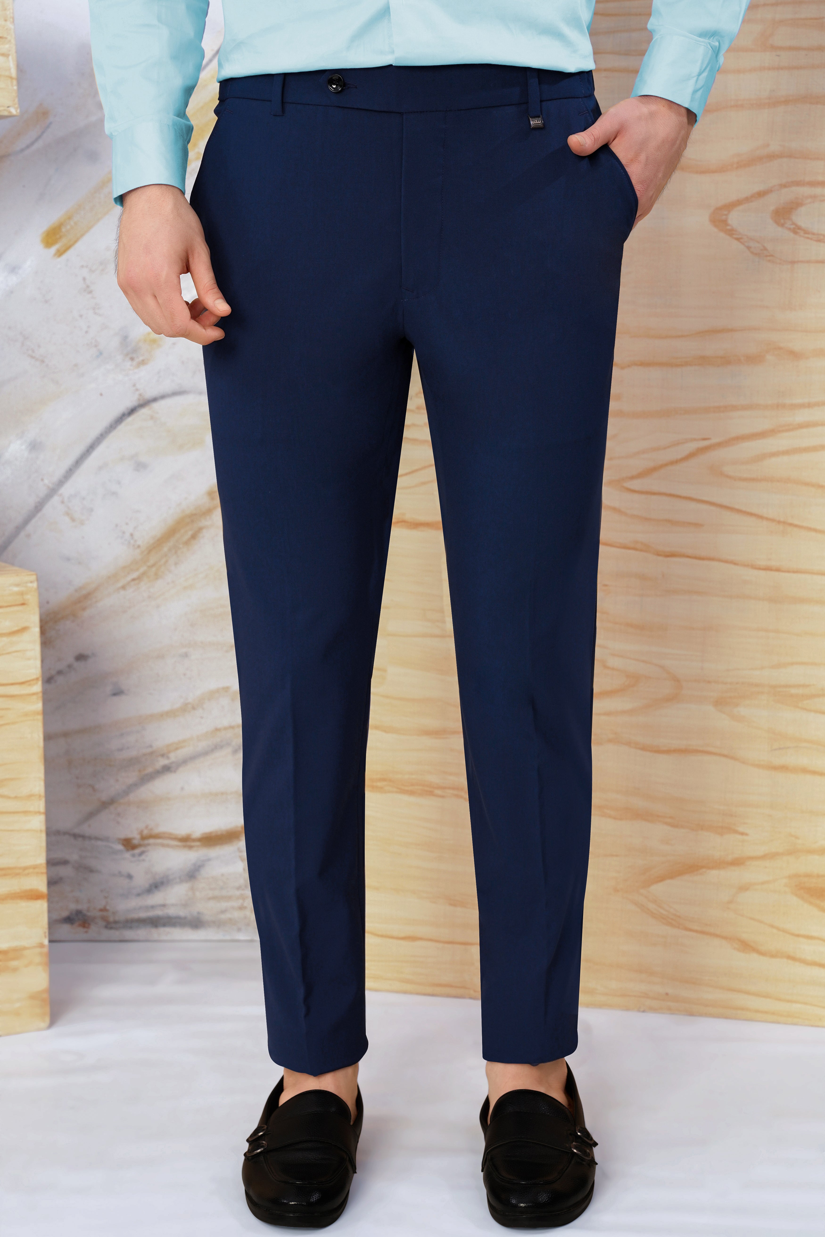 Midnight Blue Wool Rich Stretchable Traveler Suit ST3081-SB-36, ST3081-SB-38, ST3081-SB-40, ST3081-SB-42, ST3081-SB-44, ST3081-SB-46, ST3081-SB-48, ST3081-SB-50, ST3081-SB-52, ST3081-SB-54, ST3081-SB-56, ST3081-SB-58, ST3081-SB-60