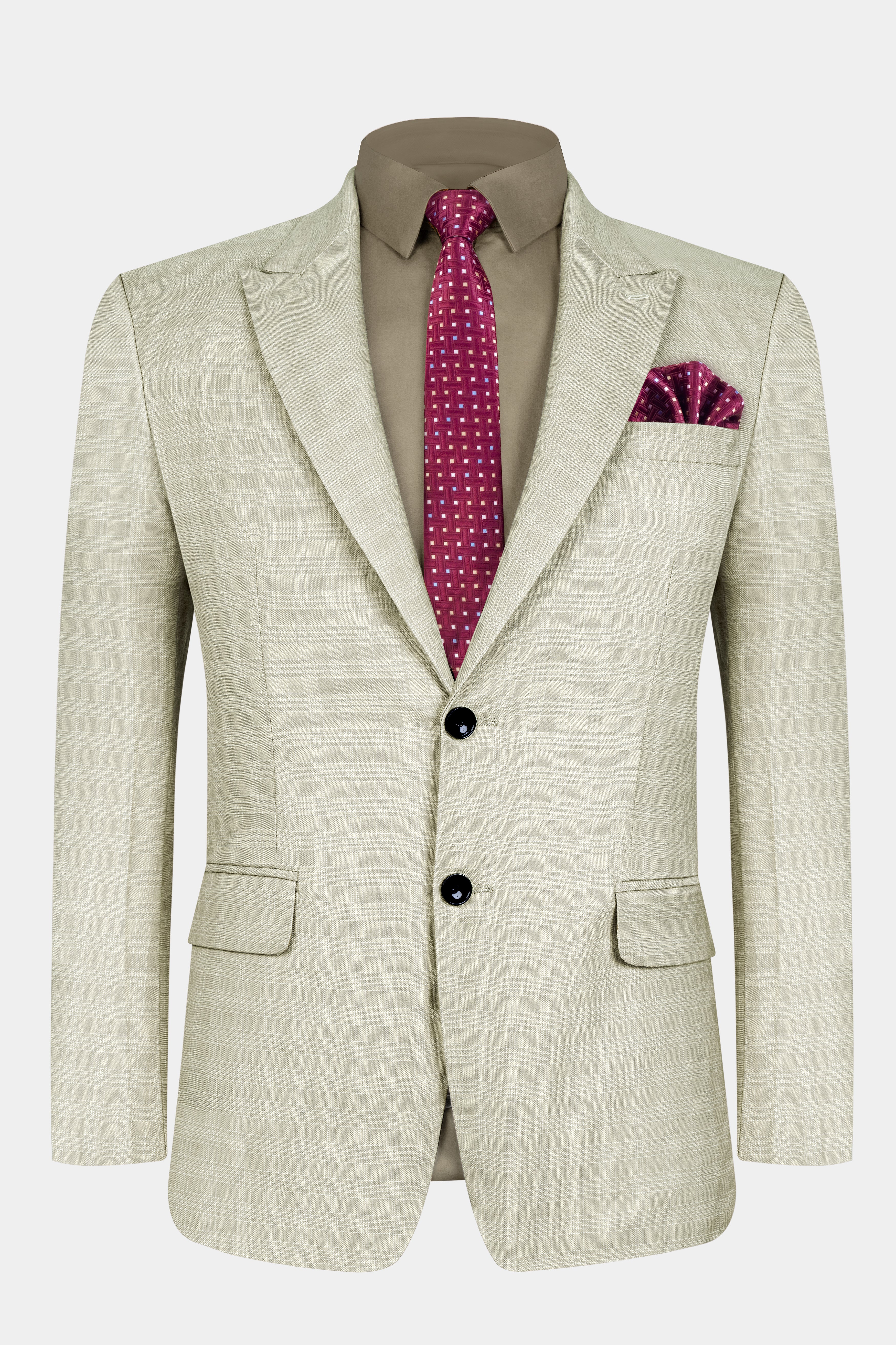 Bone Cream Subtle Plaid Woolrich Suit ST3140-SBP-36, ST3140-SBP-38, ST3140-SBP-40, ST3140-SBP-42, ST3140-SBP-44, ST3140-SBP-46, ST3140-SBP-48, ST3140-SBP-50, ST3140-SBP-52, ST3140-SBP-54, ST3140-SBP-56, ST3140-SBP-58, ST3140-SBP-60