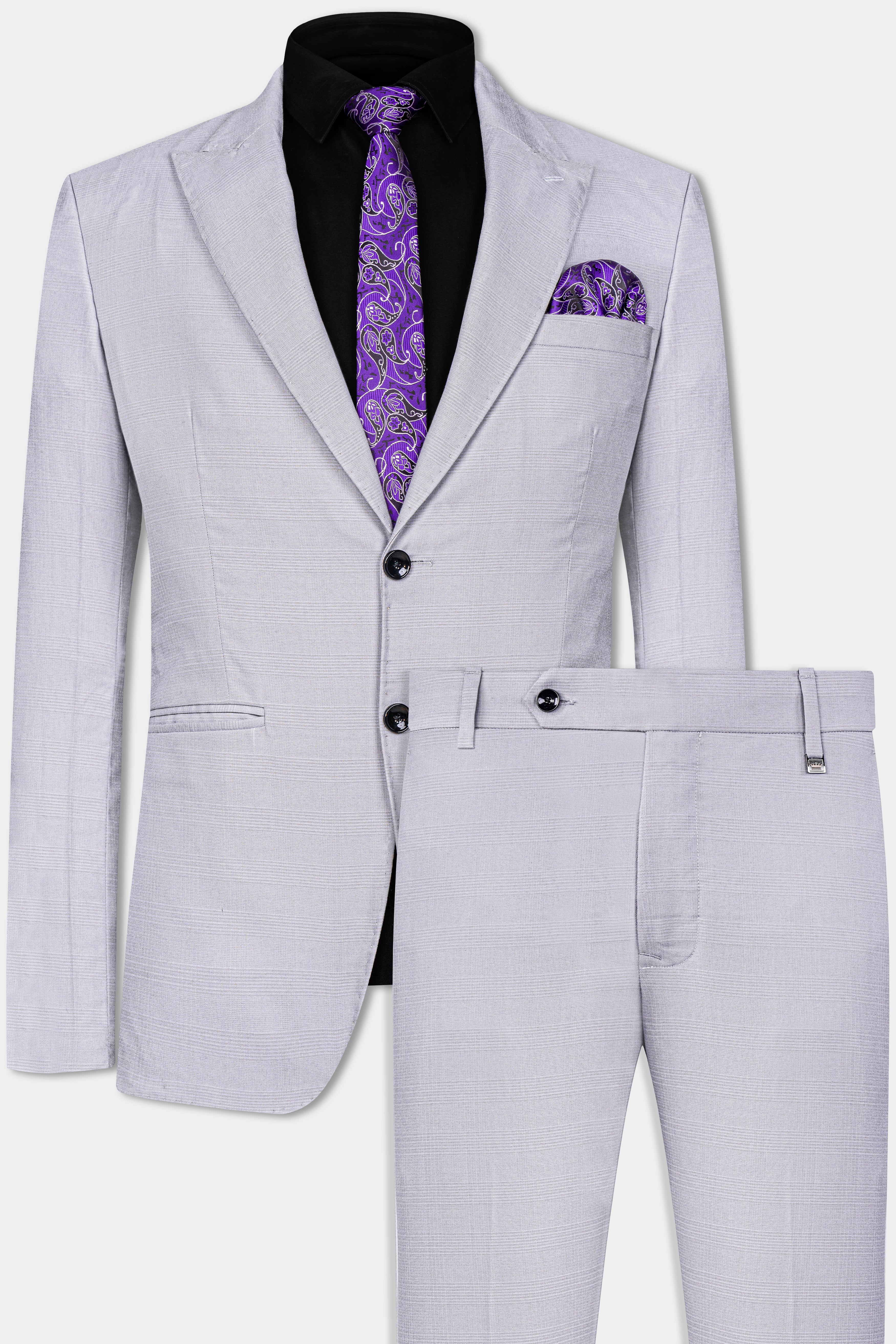 Seed Gray Wool Rich Suit