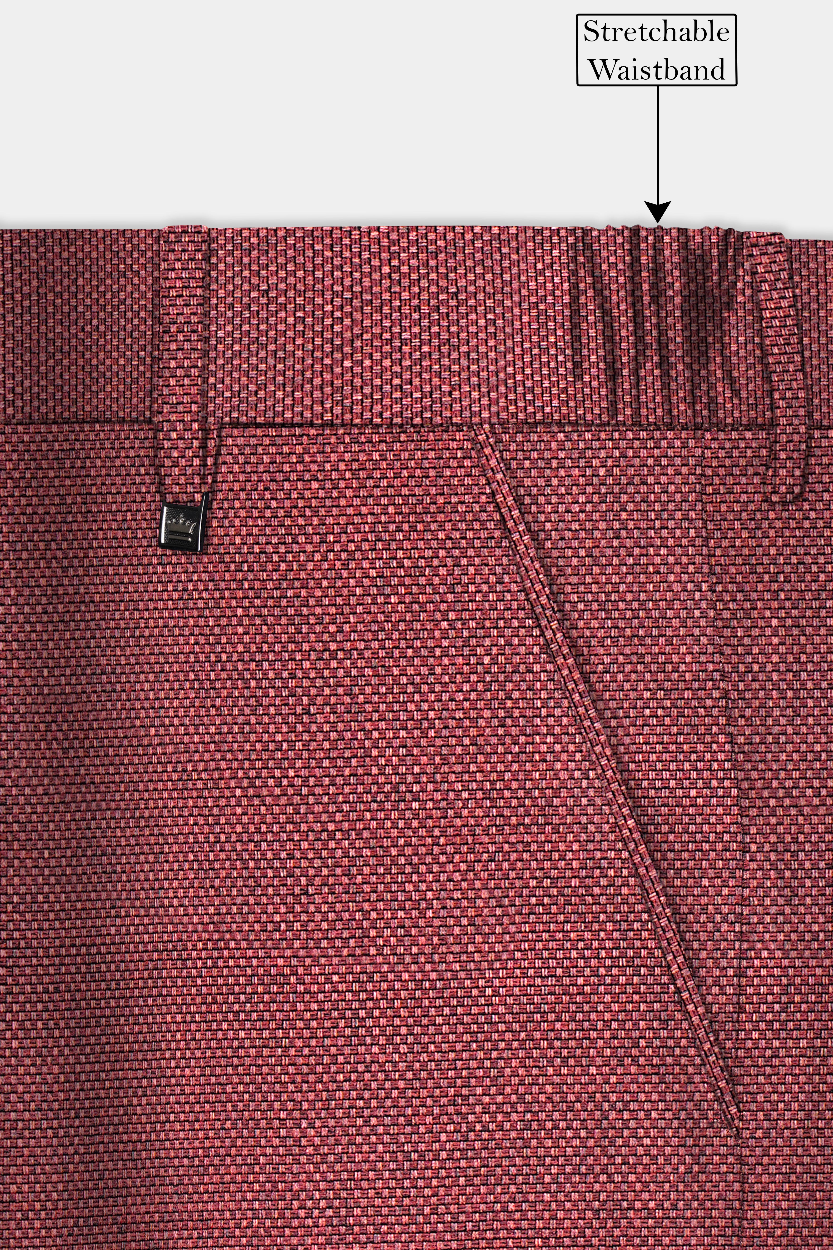 Merlot Red Single Breasted Designer Suit