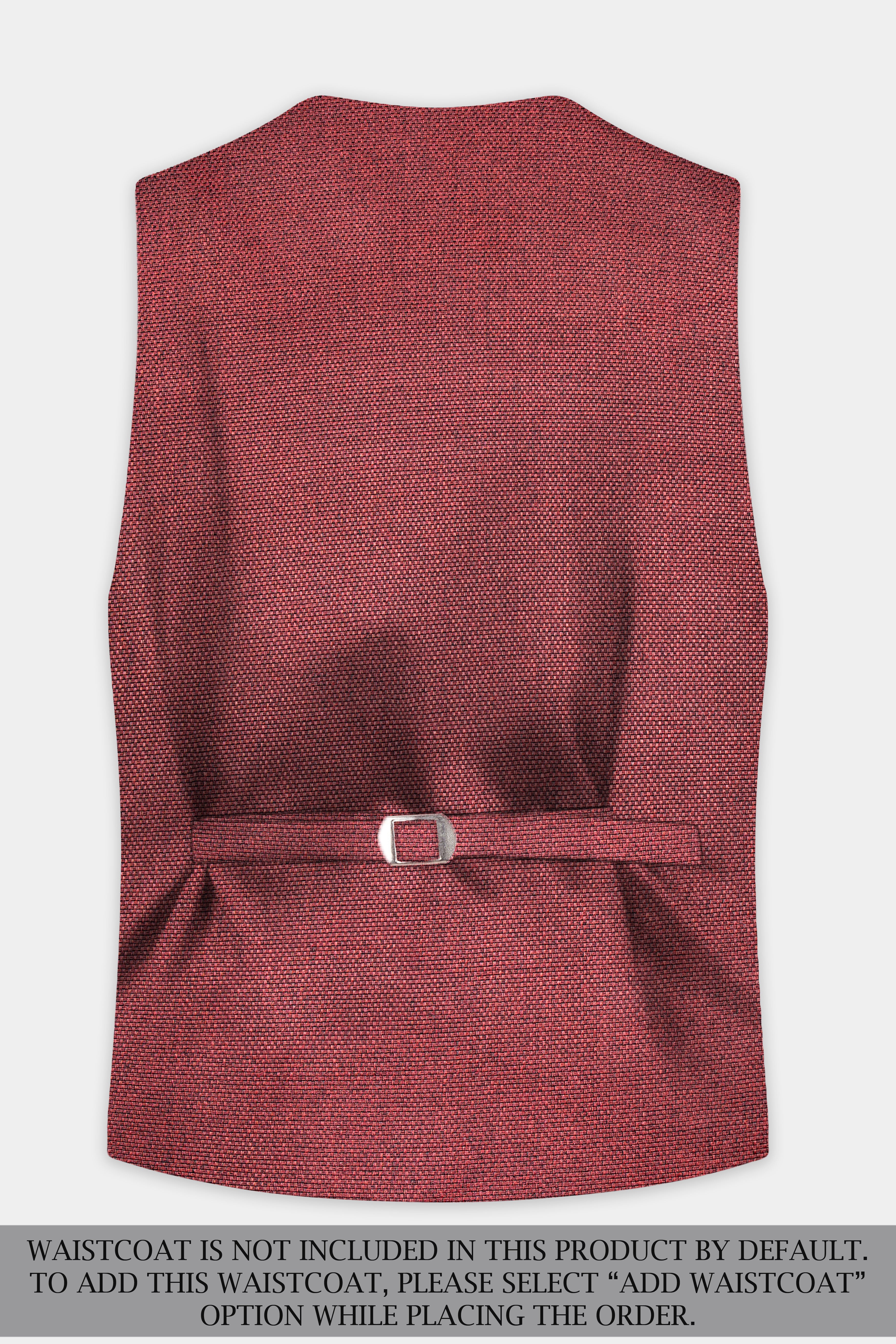 Merlot Red Single Breasted Designer Suit