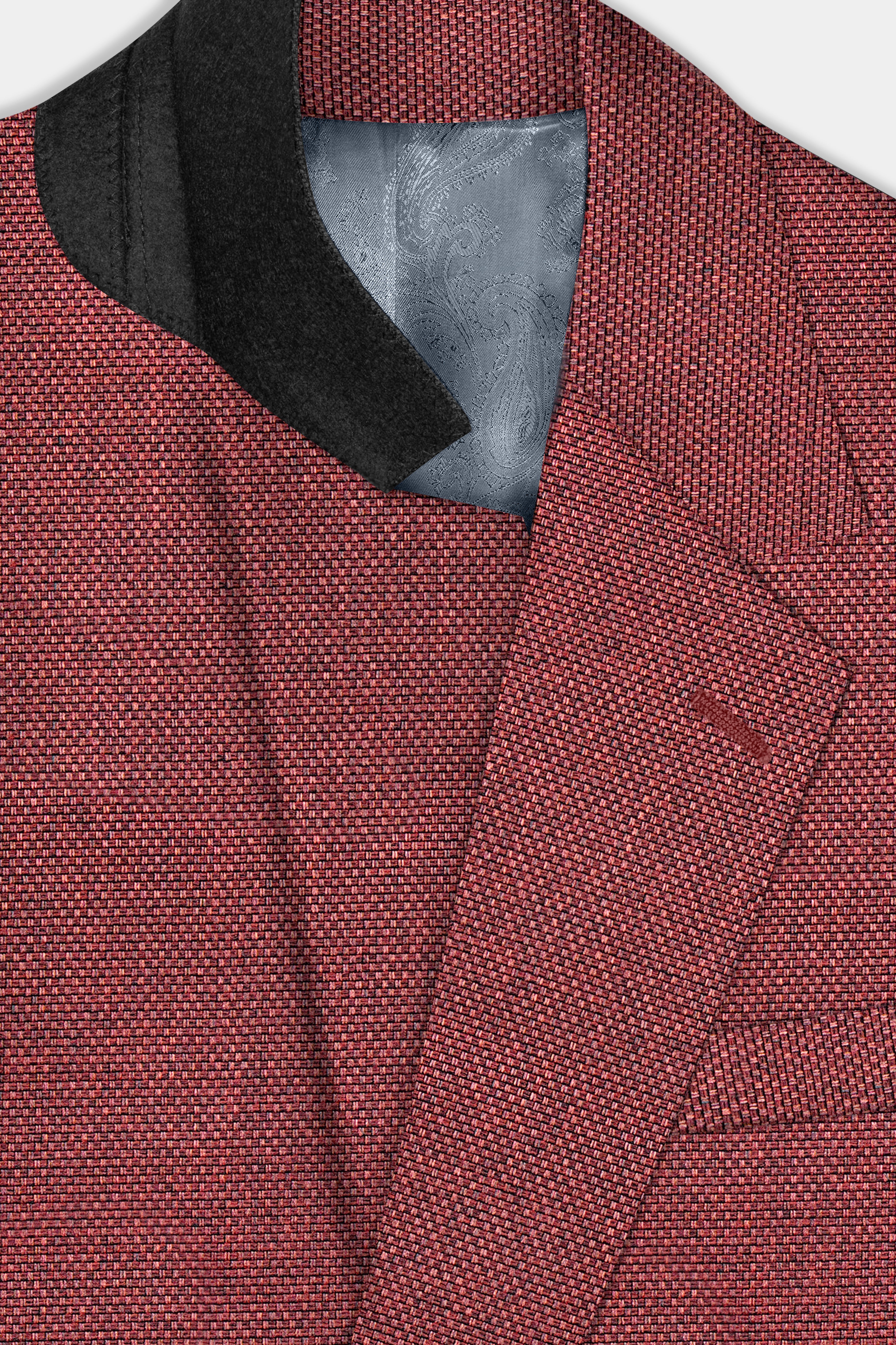 Merlot Red Single Breasted Designer Suit