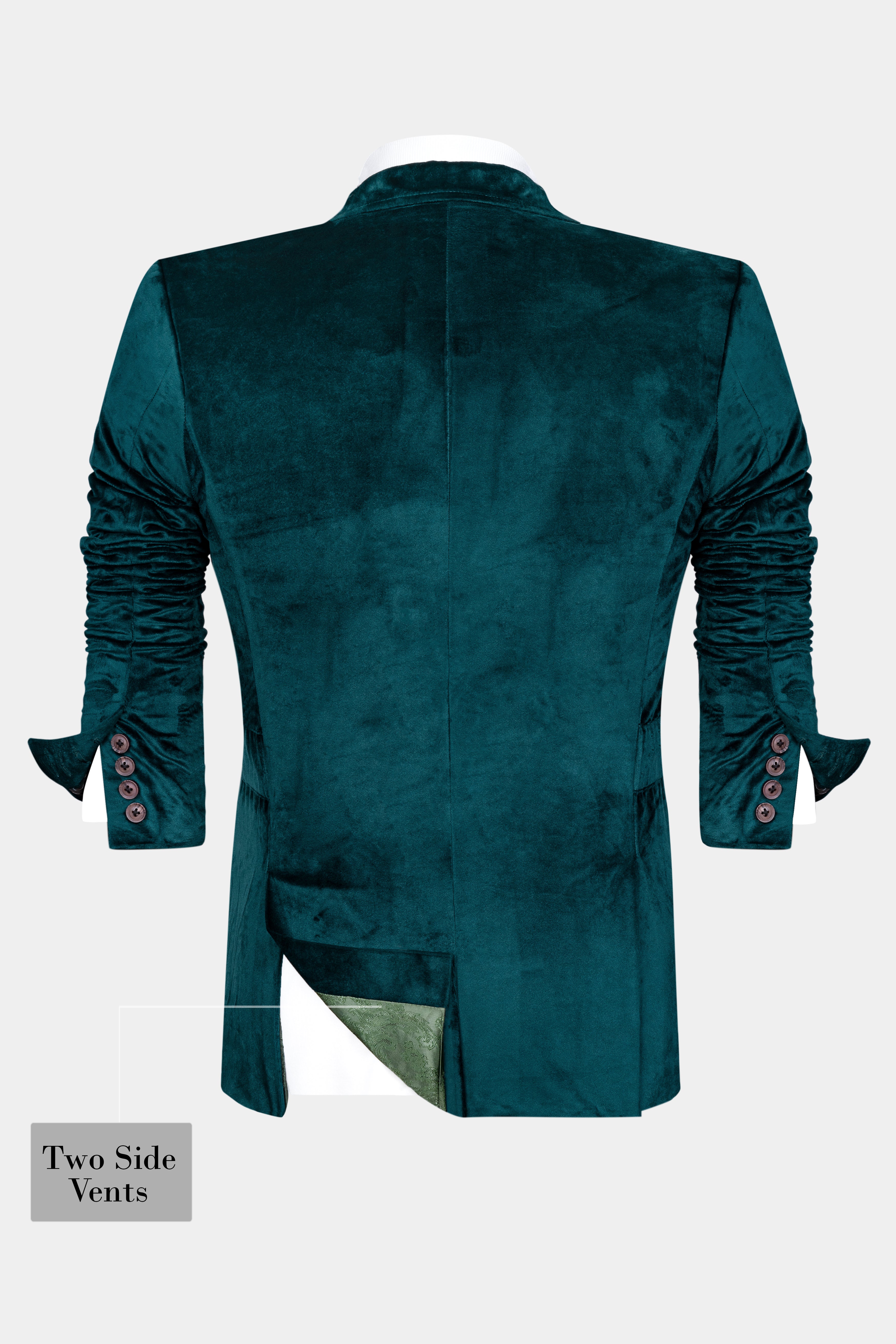 Daintree Blue Velvet Designer Suit