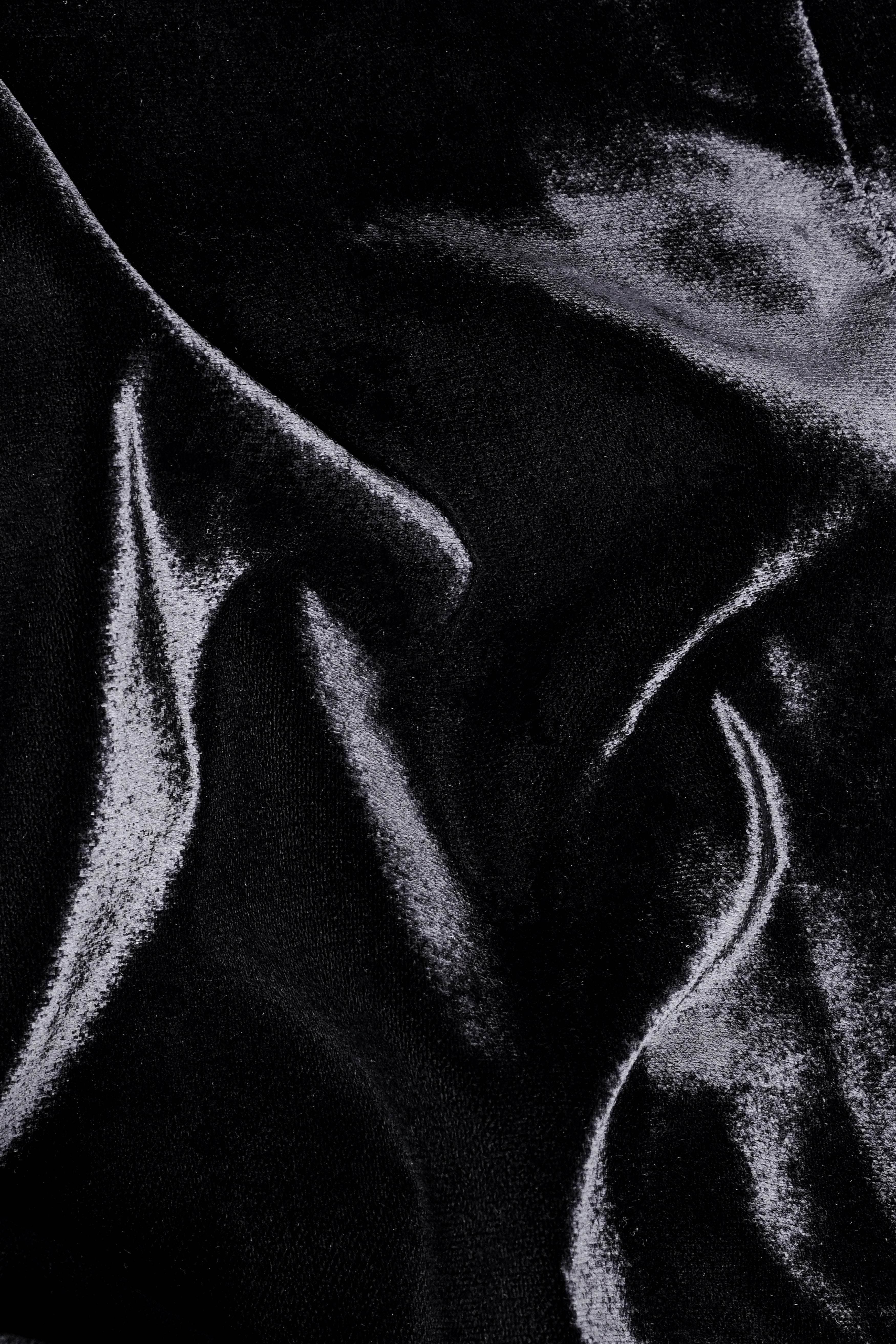 Jade Black Velvet Tuxedo Suit