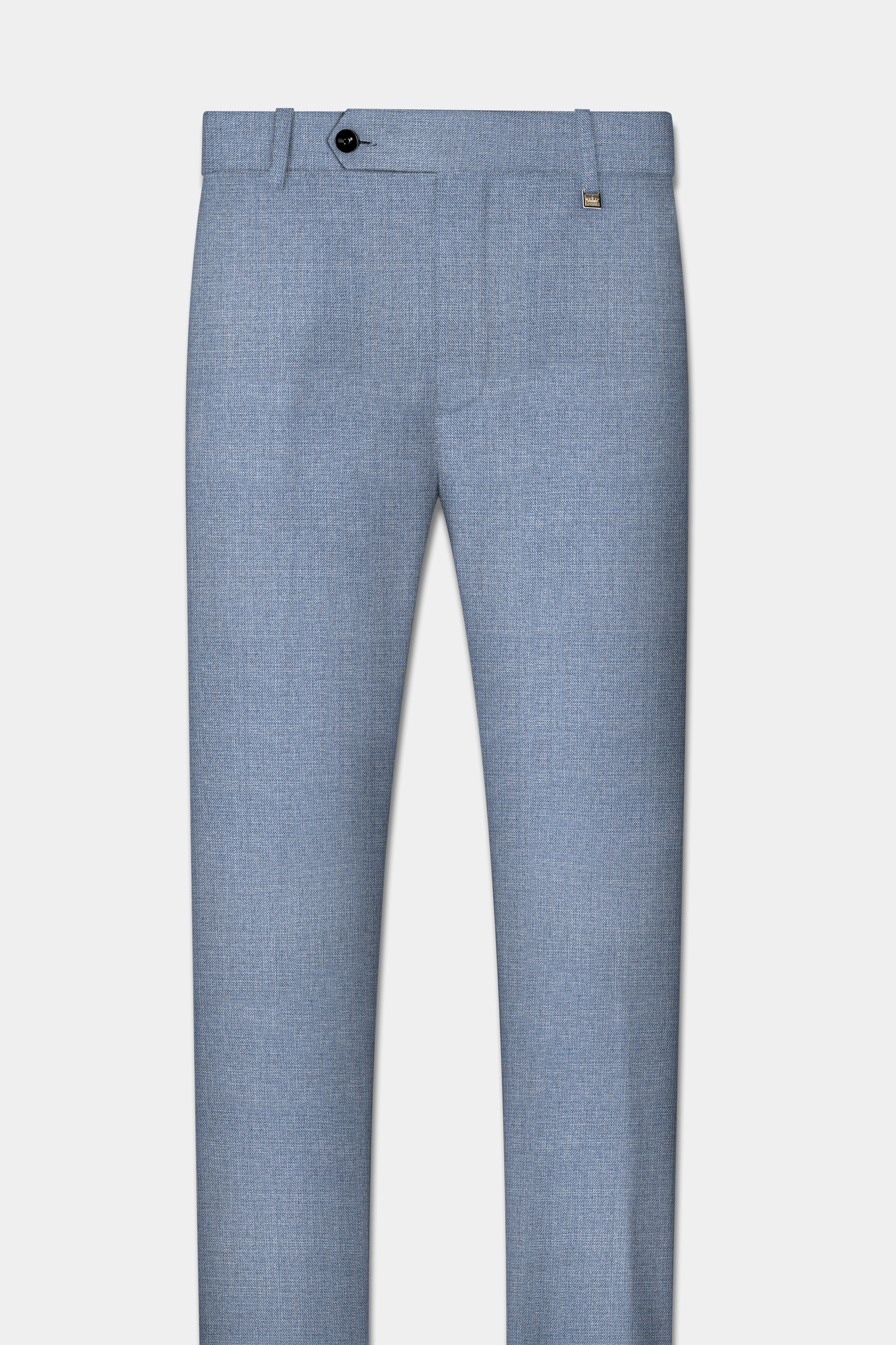 Bluish Wool Rich Tuxedo Suit