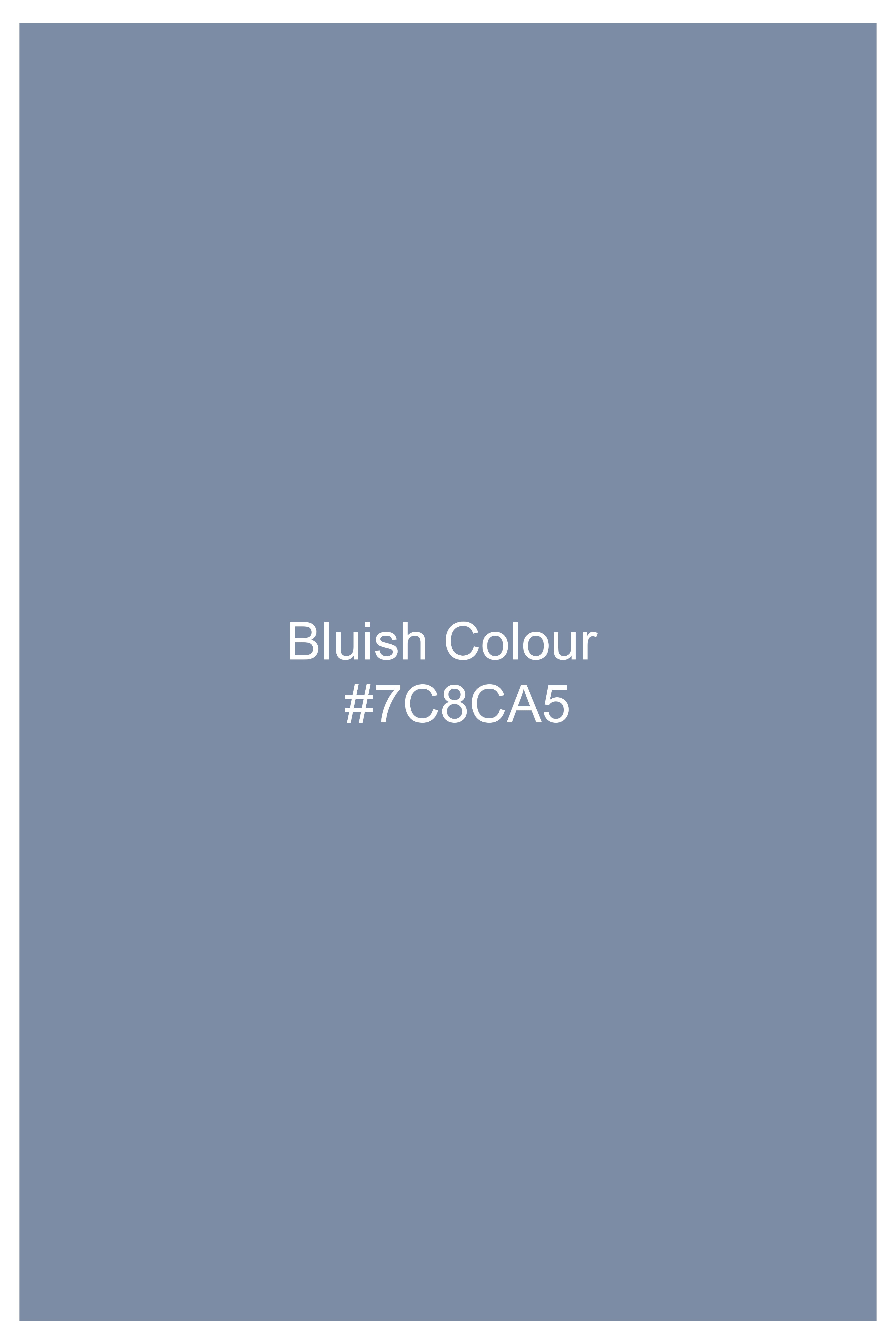 Bluish Wool Rich Tuxedo Suit