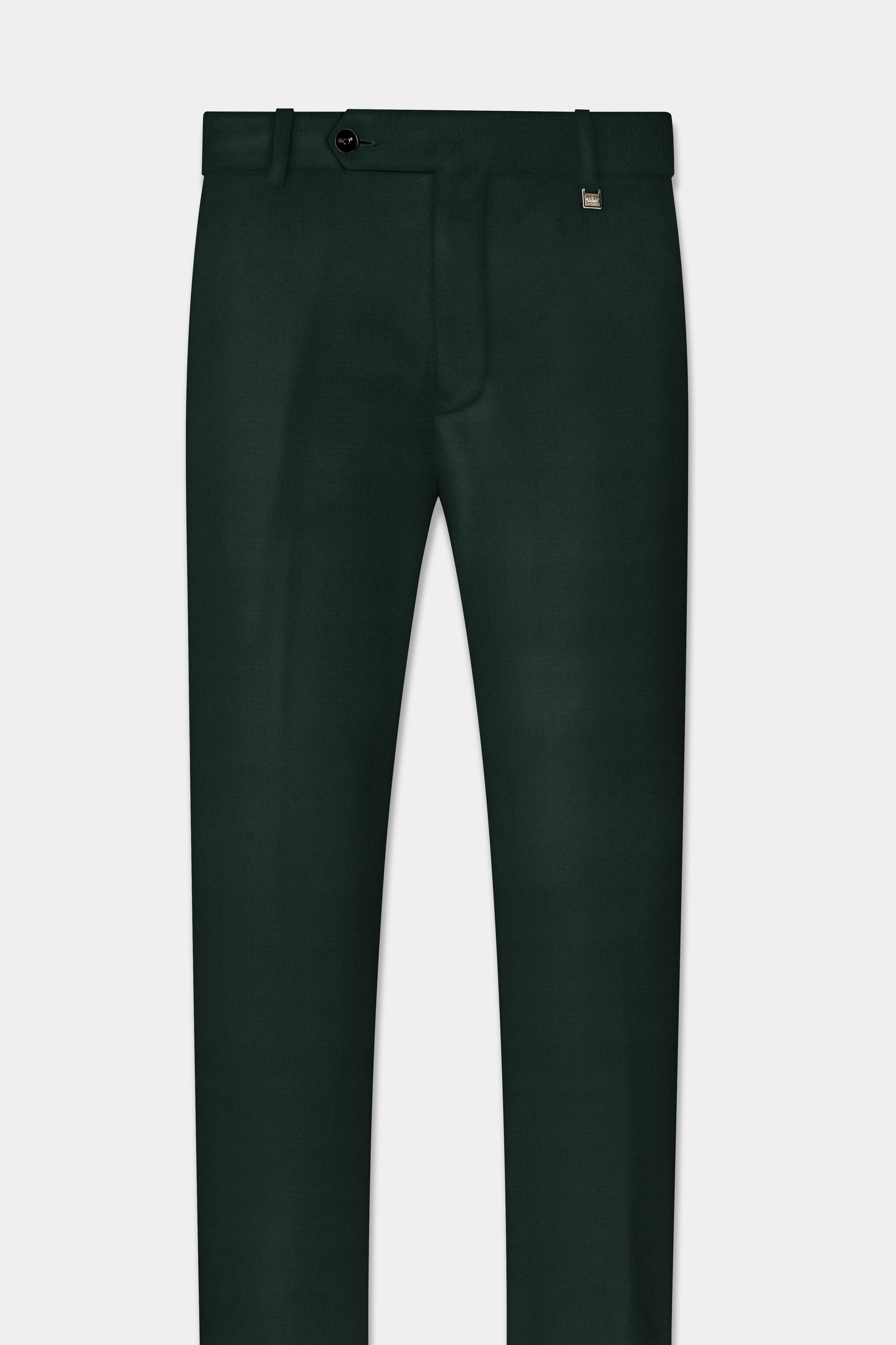 Celtic Green Wool Rich Double Breasted Suit