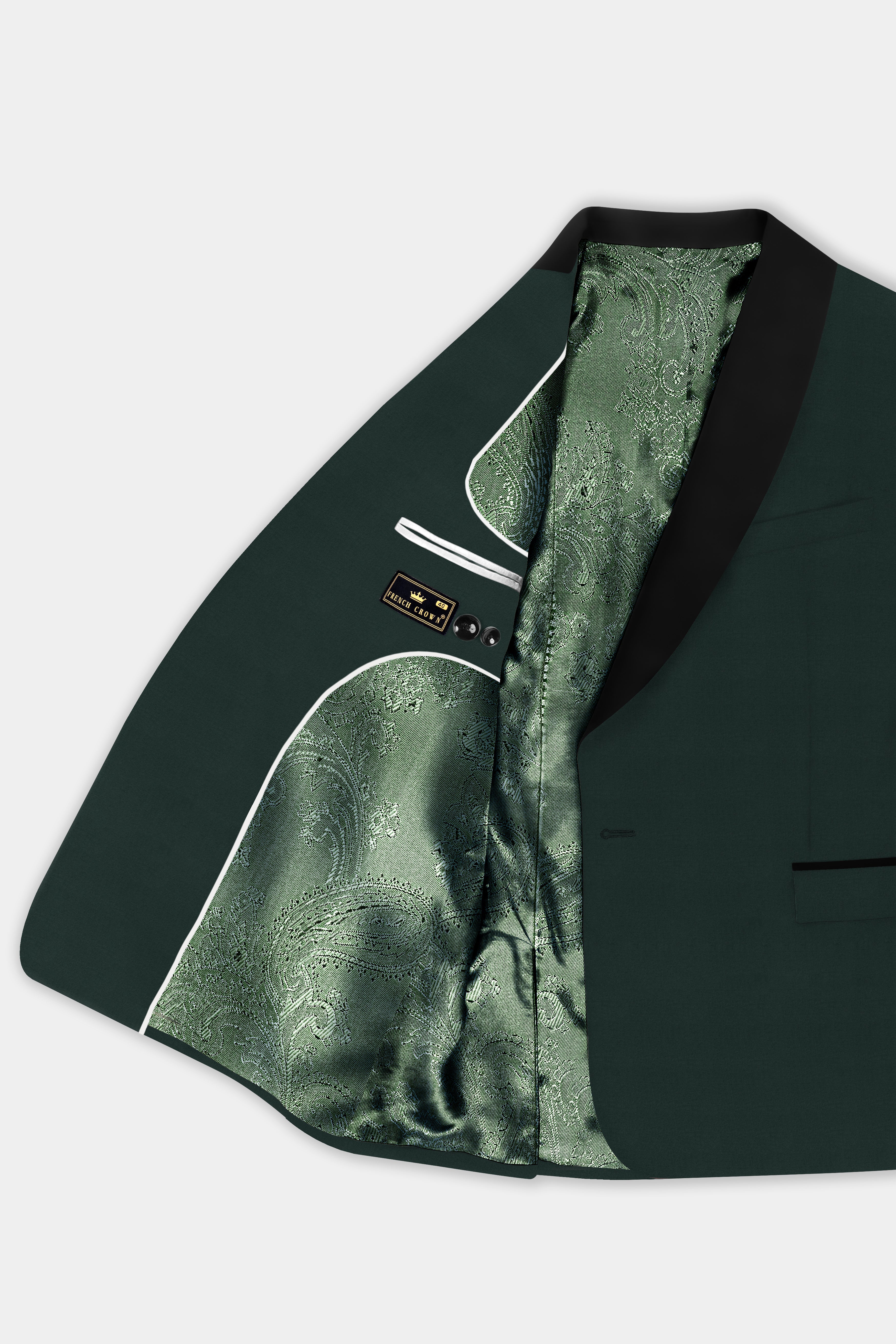 Celtic Green Wool Rich Tuxedo Suit