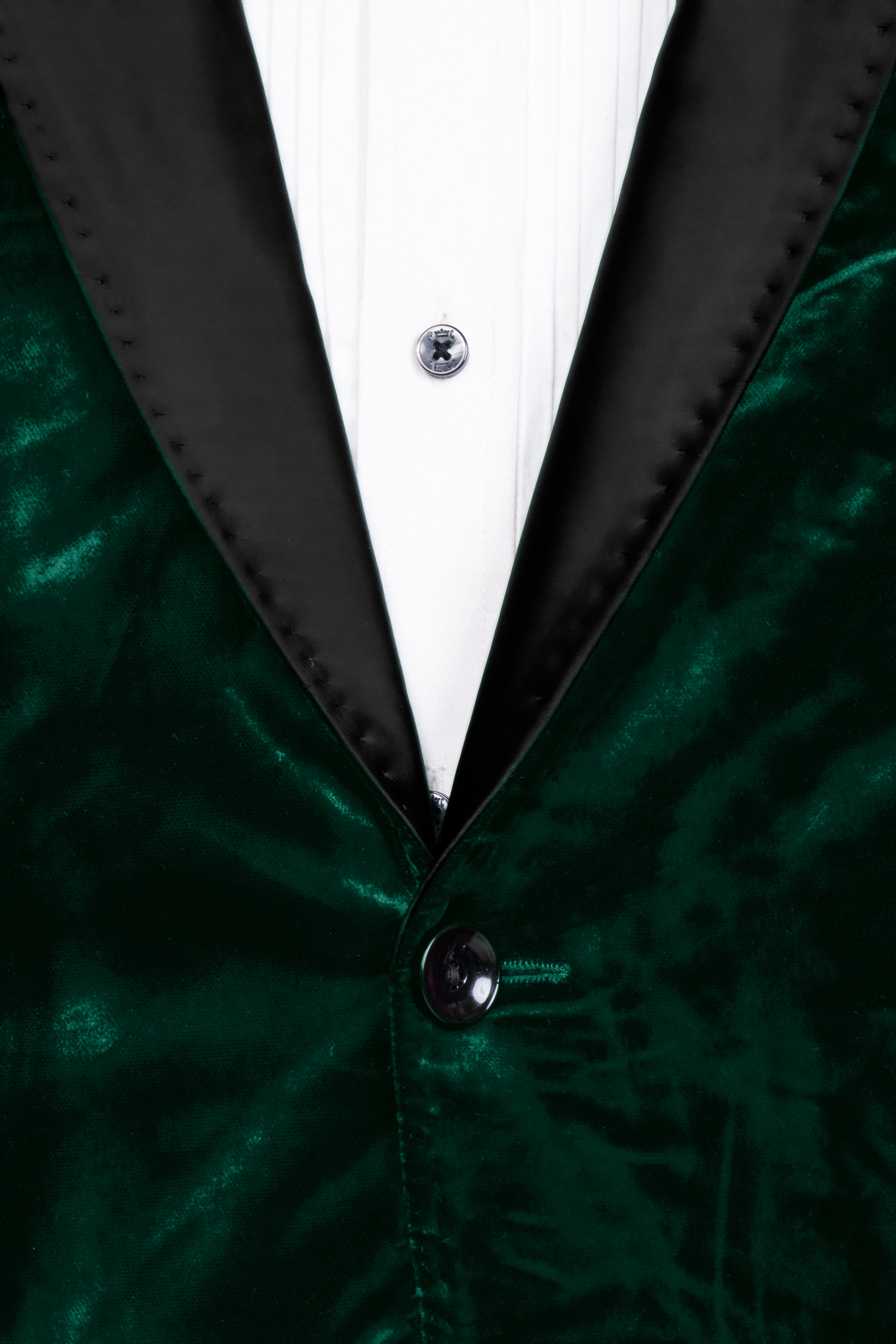 Sacramento Green Crushed Velvet Tuxedo Suit