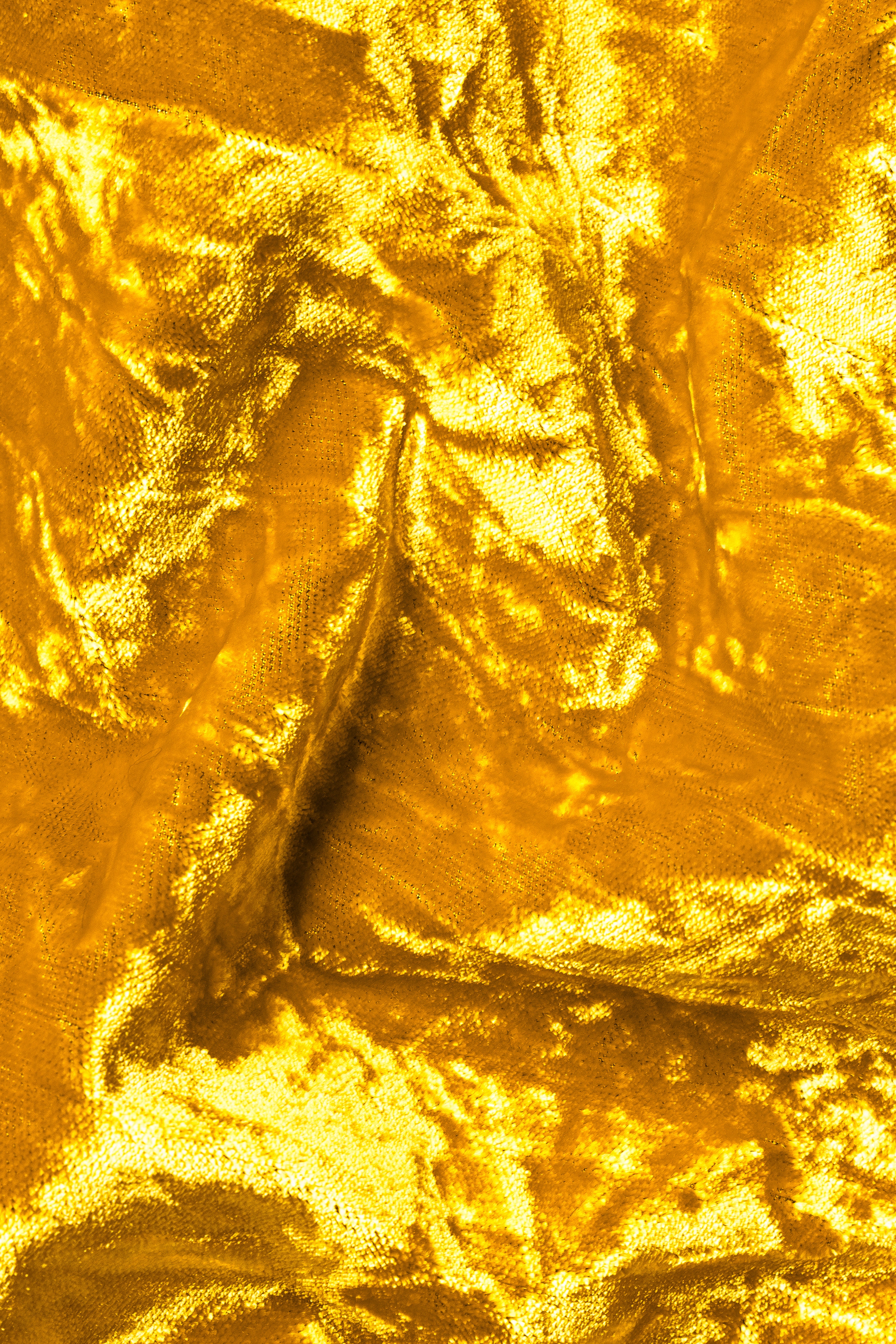 Gamboge Yellow Crushed Velvet Suit