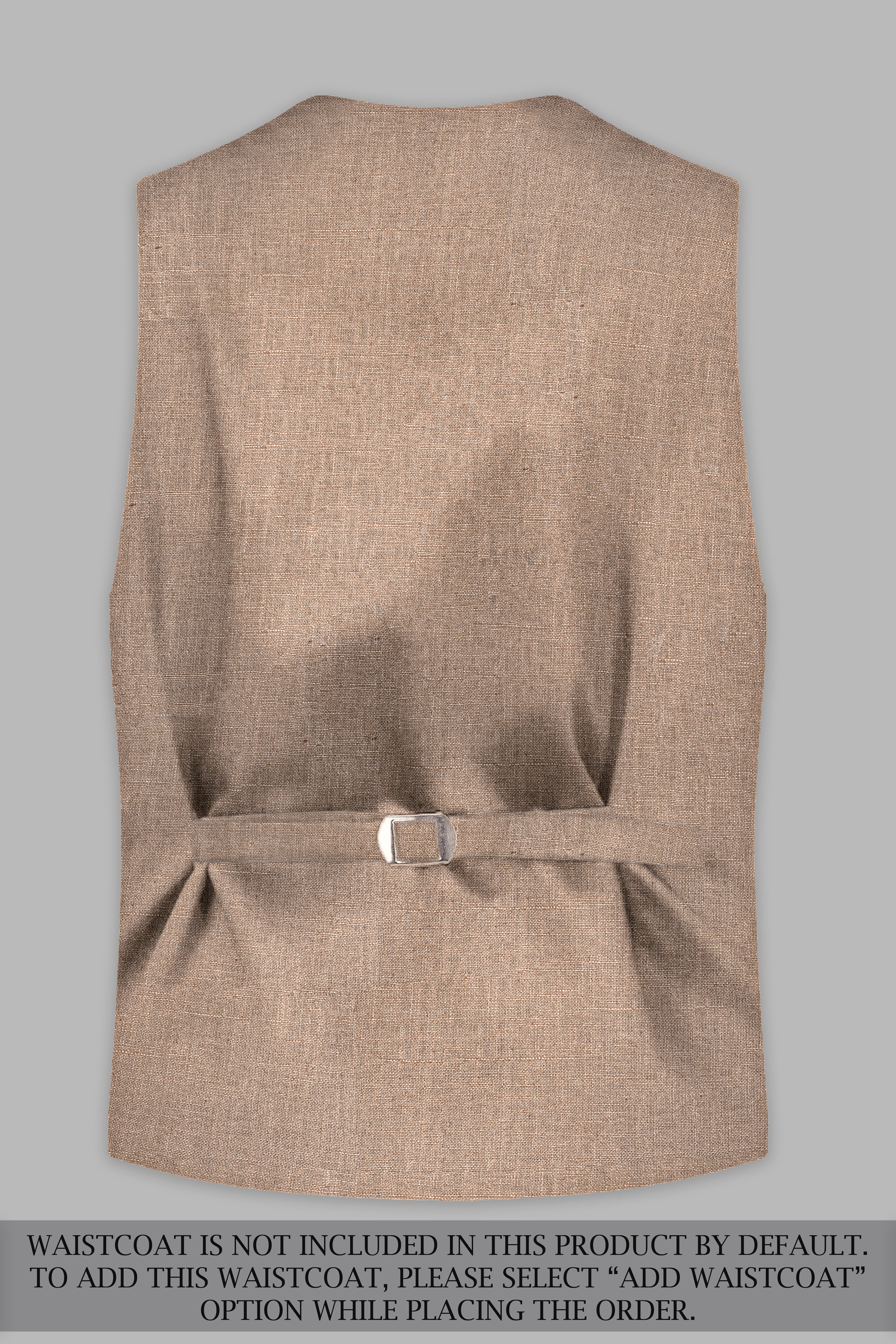 Beaver Brown Luxurious Linen Suit