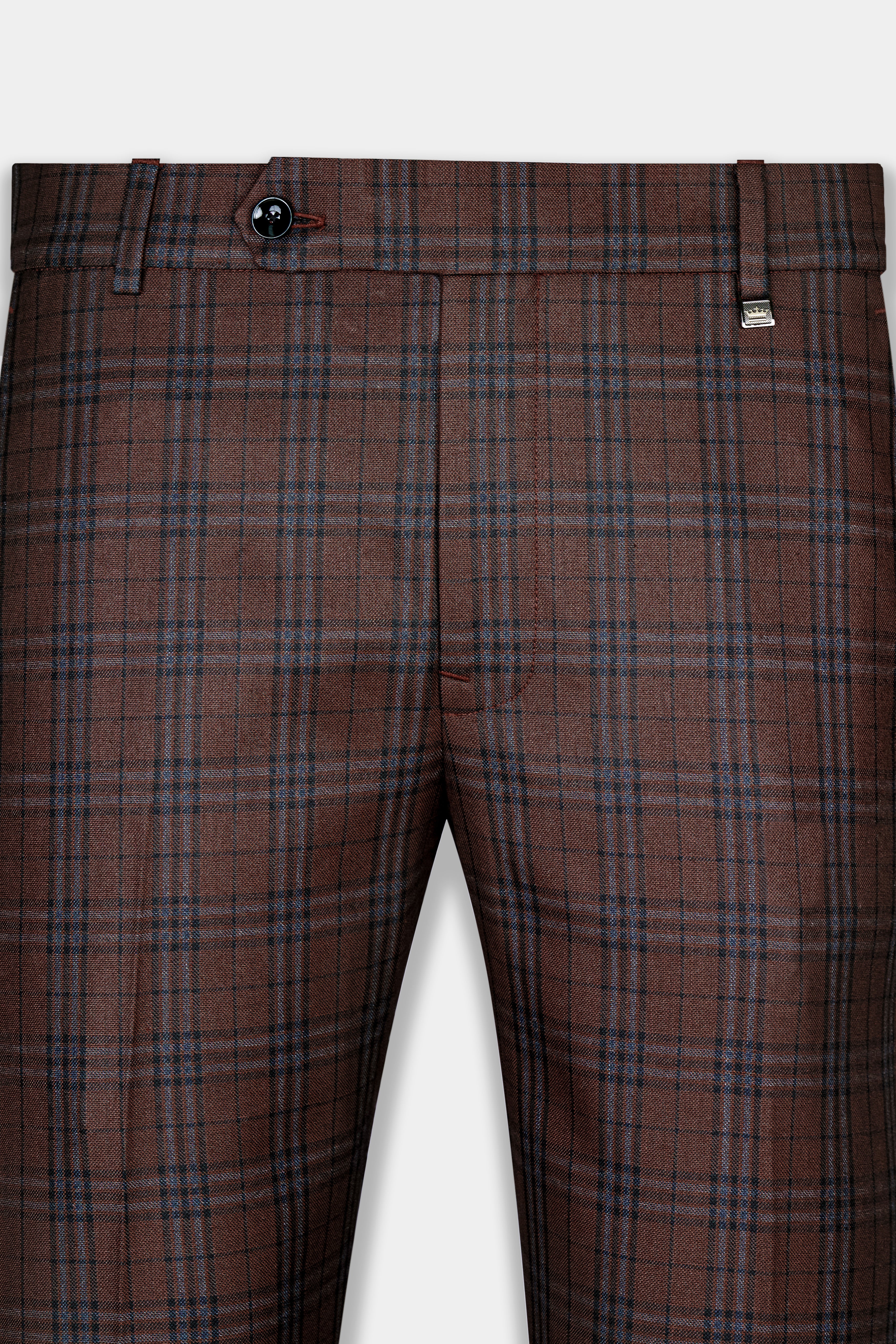 Gingerbread Plaid Wool blend Double-Brested Suit