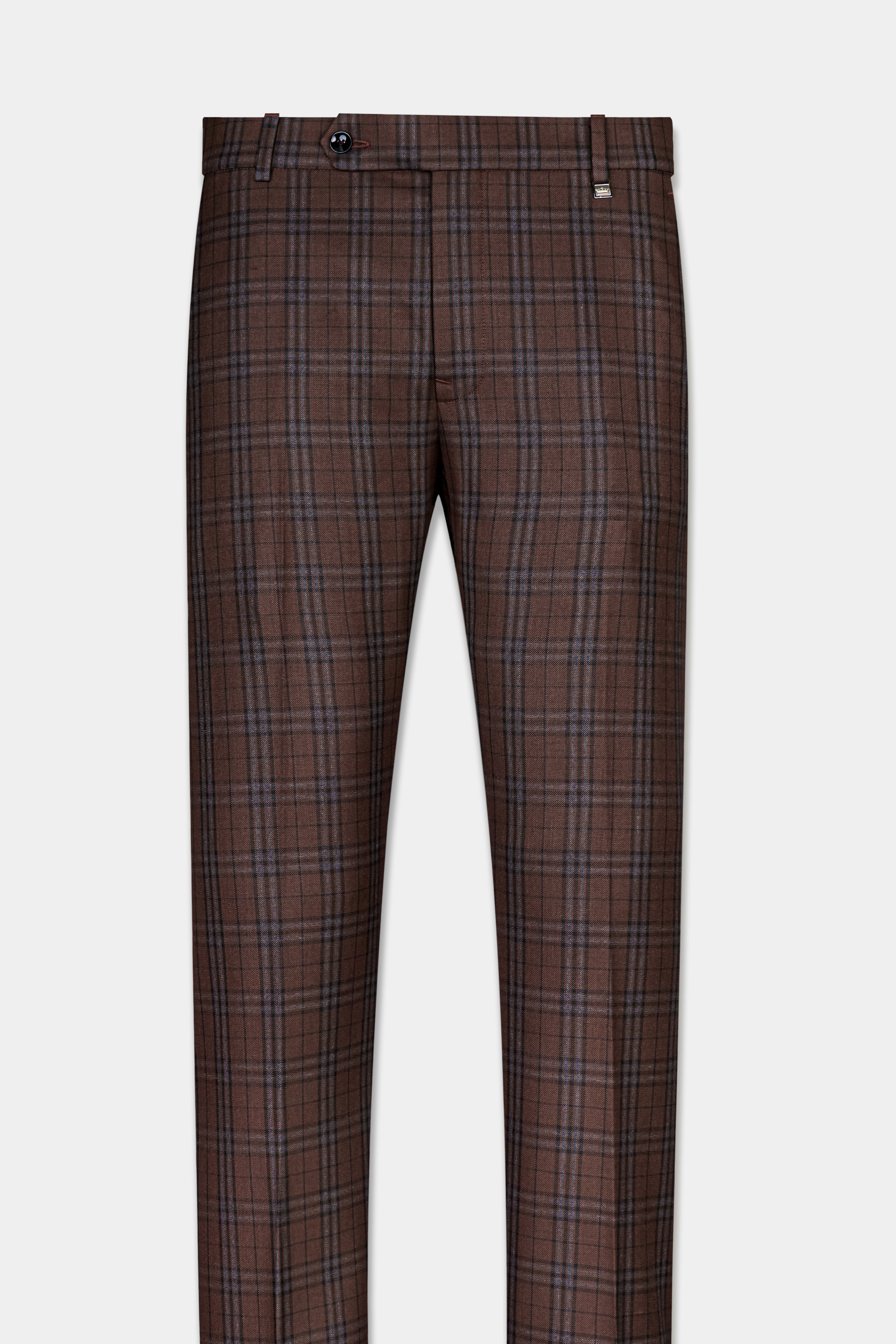 Gingerbread Plaid Wool blend Double-Brested Suit