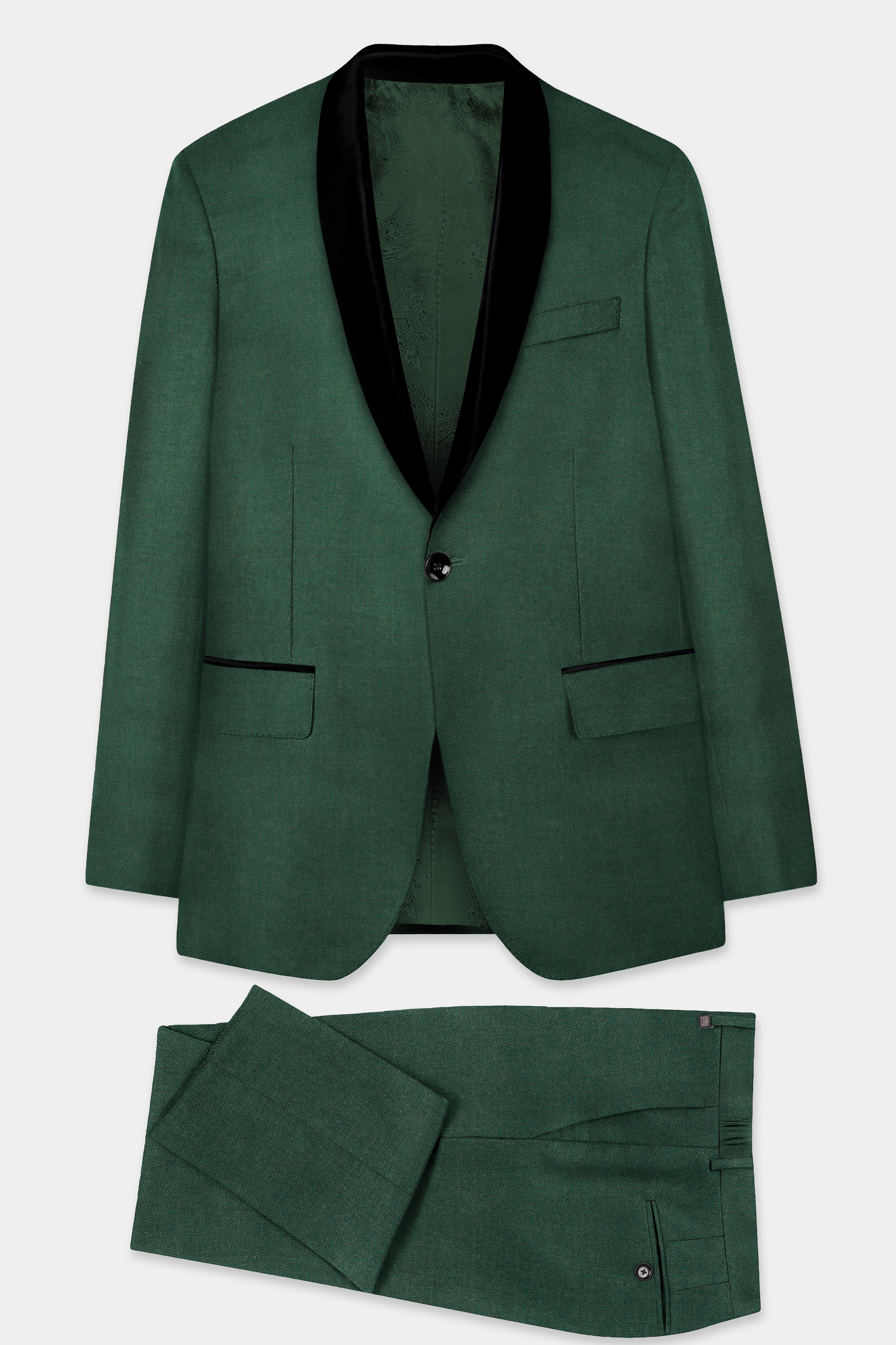 Plantation Green Tweed Tuxedo Suit