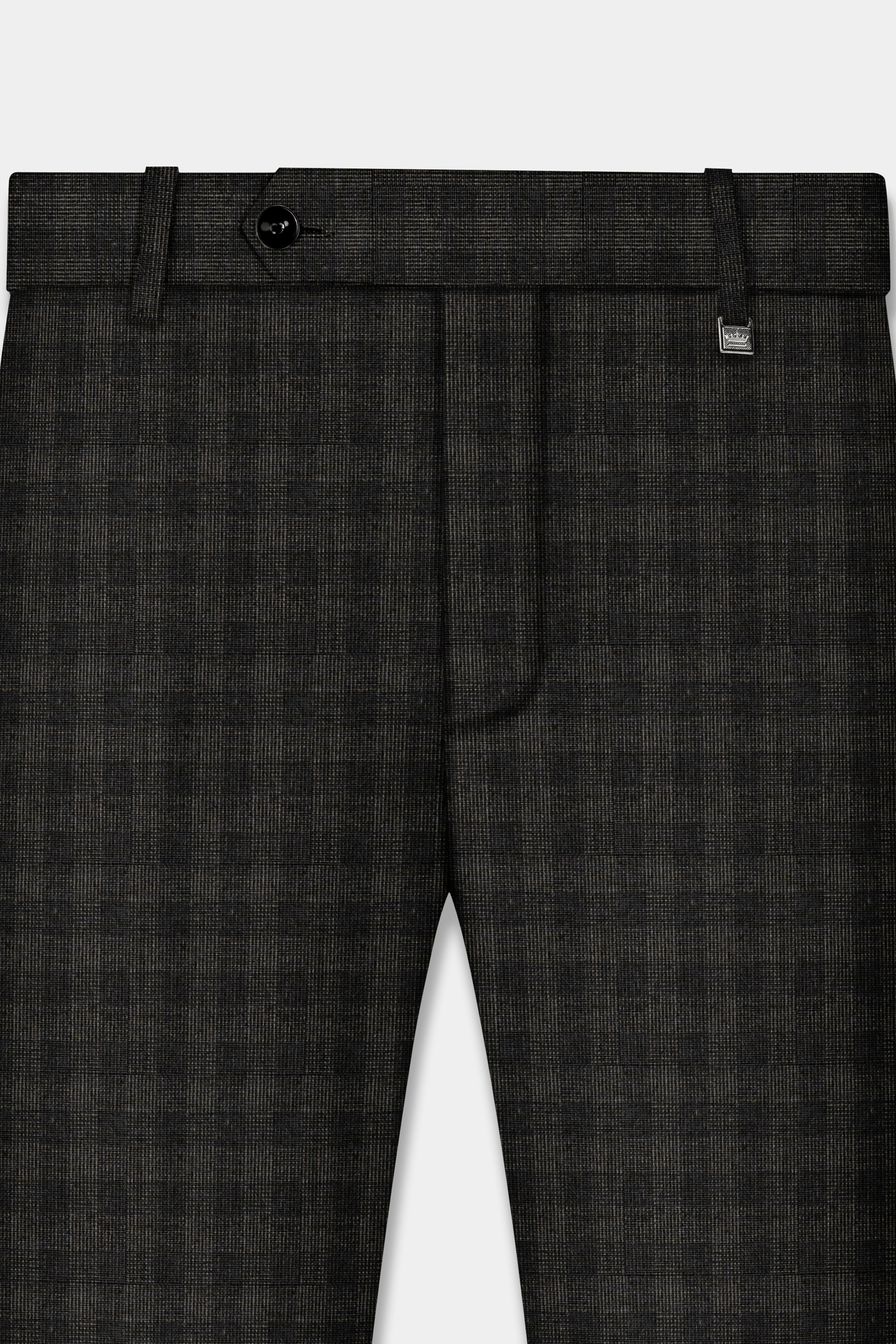 Thunder Gray Plaid Wool Rich Suit
