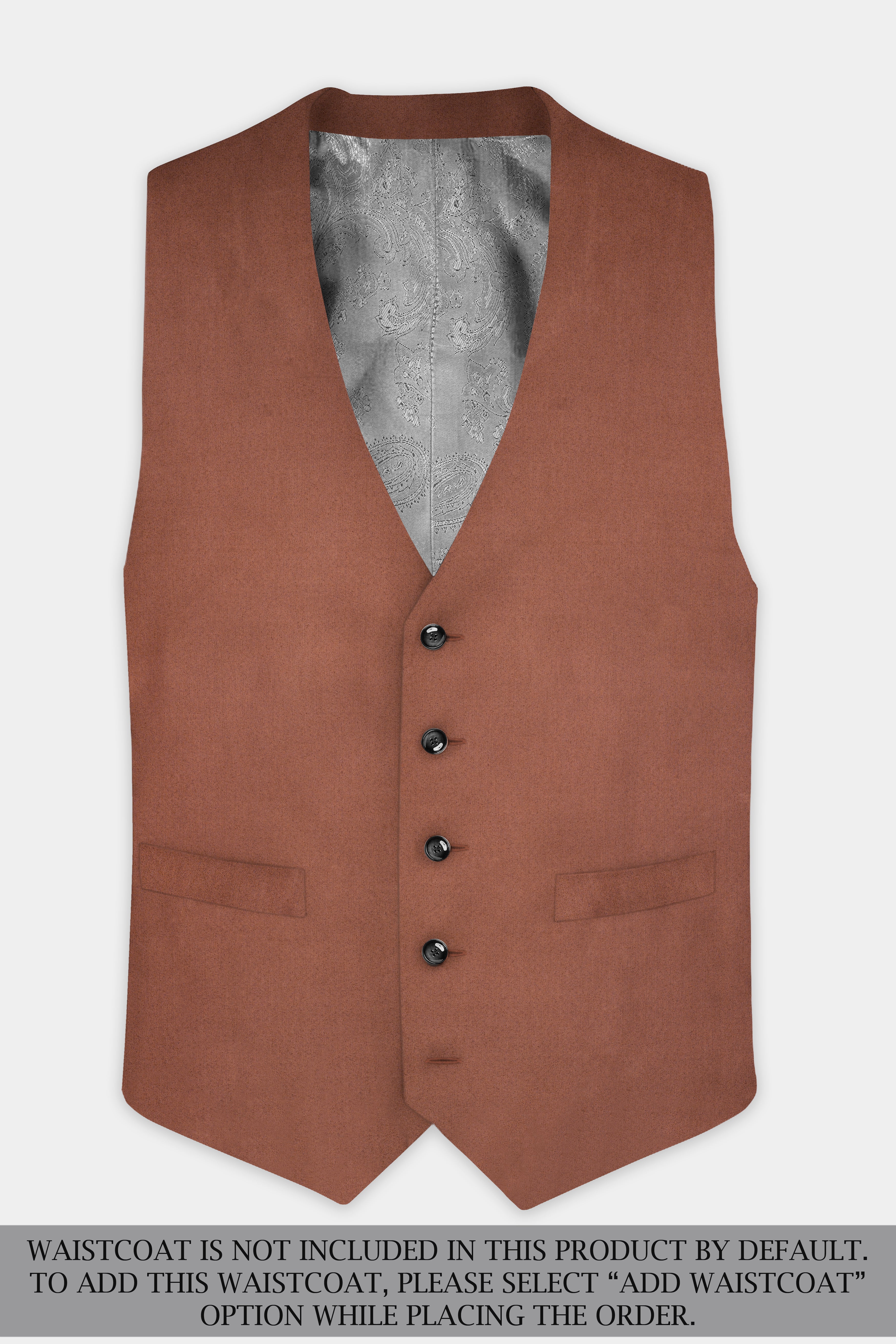 Palliser Brown Wool Rich Double Breasted Suit