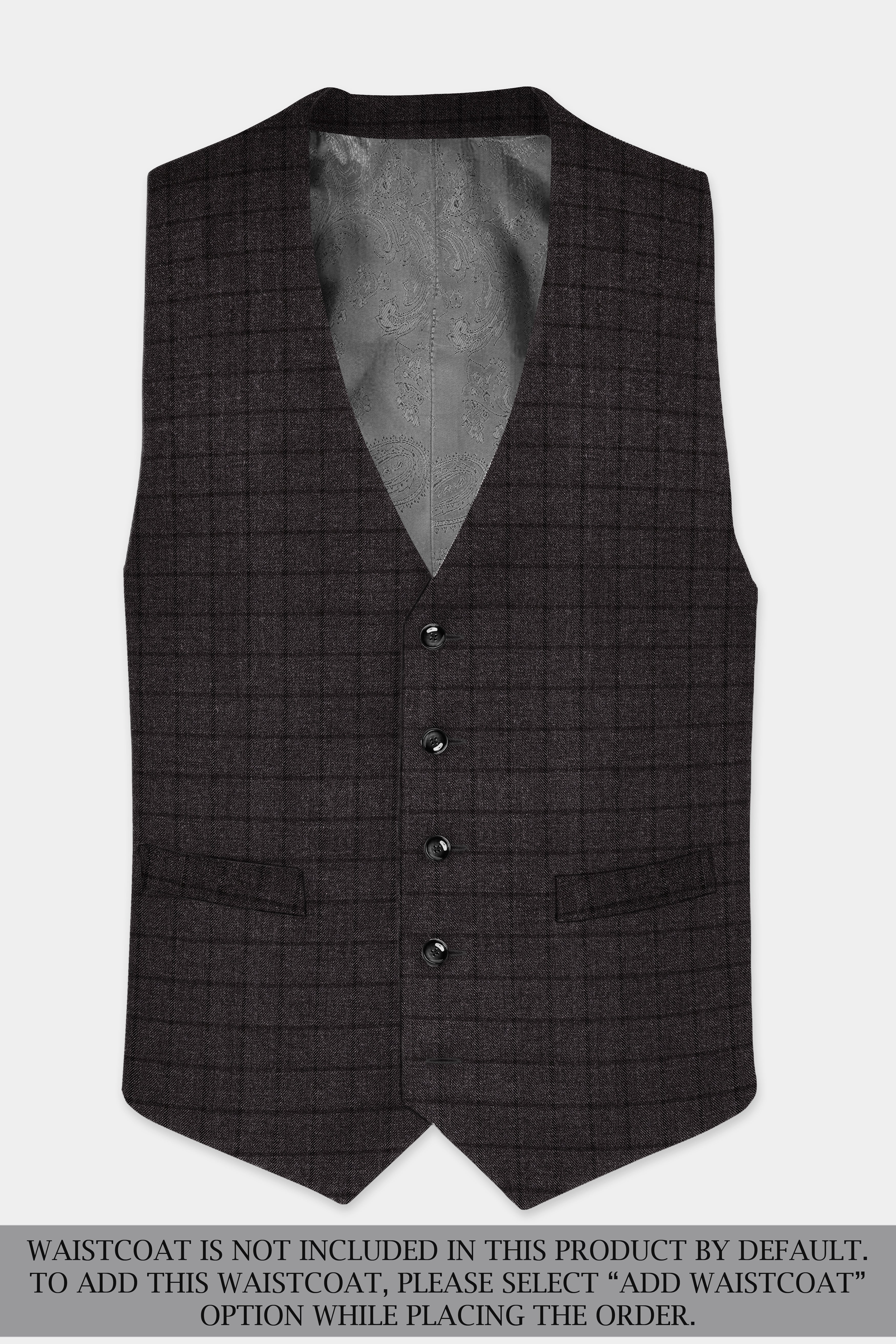 Thunder Gray Windowpane Tweed Suit