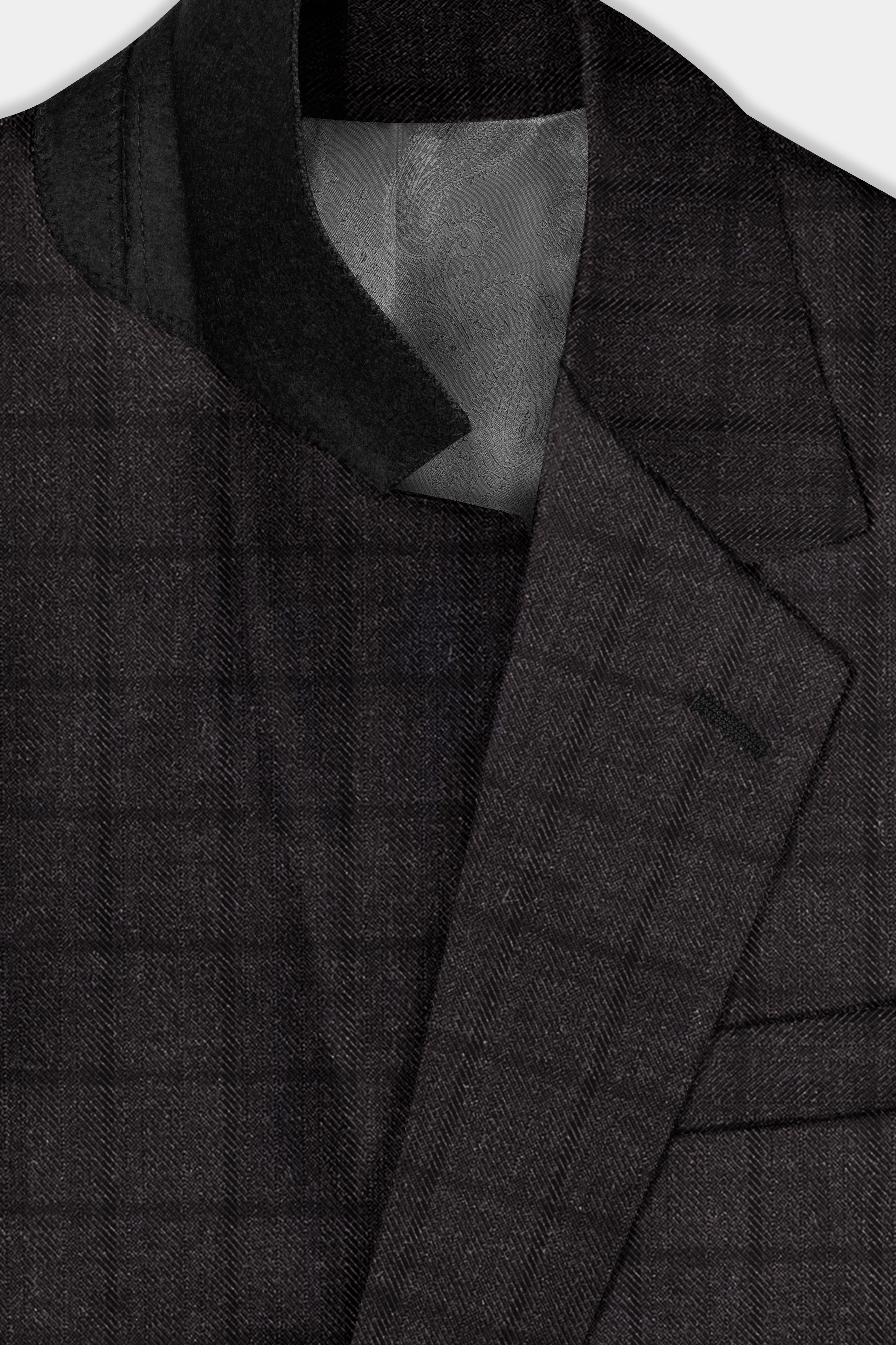 Thunder Gray Windowpane Tweed Suit