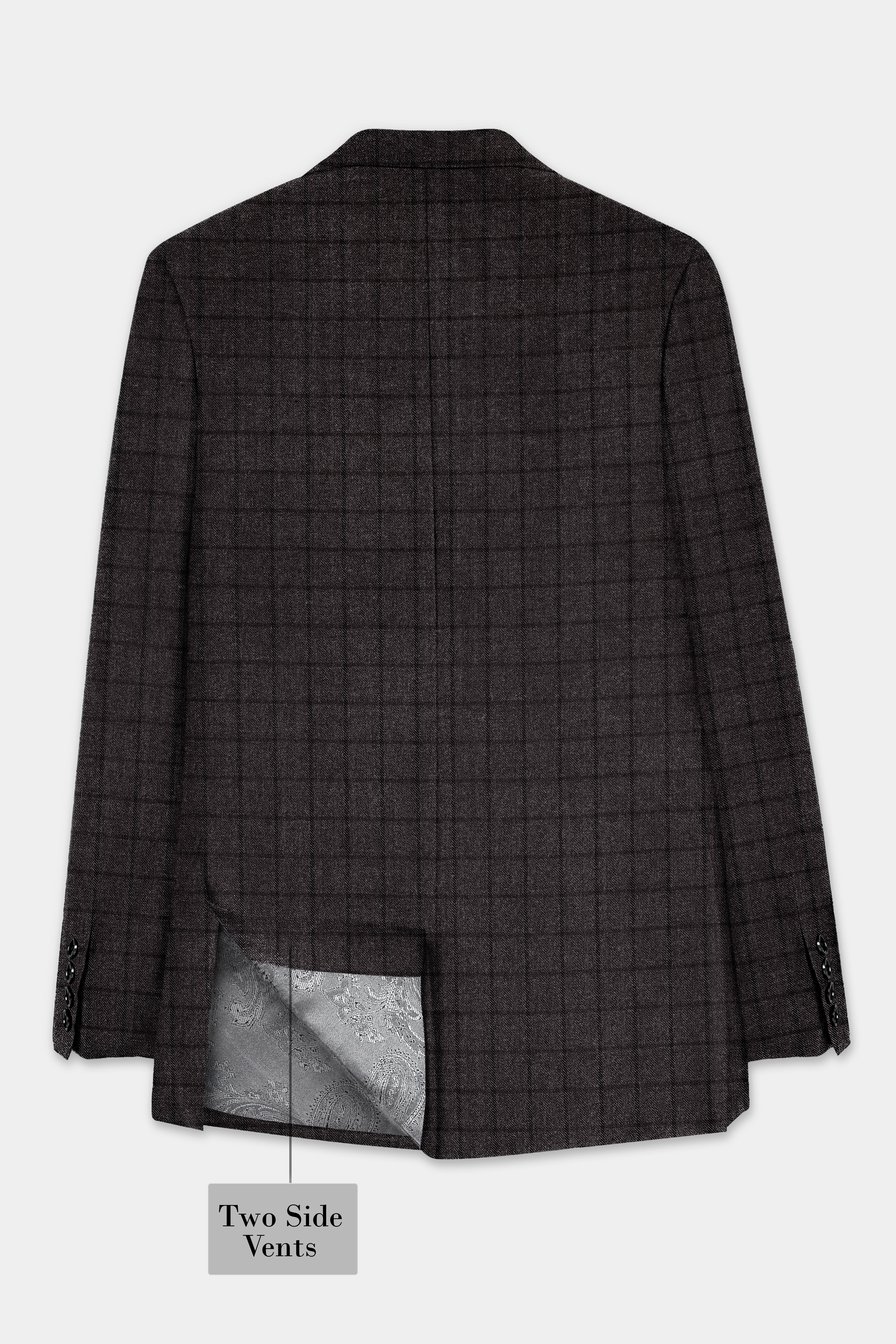 Thunder Gray Windowpane Tweed Suit