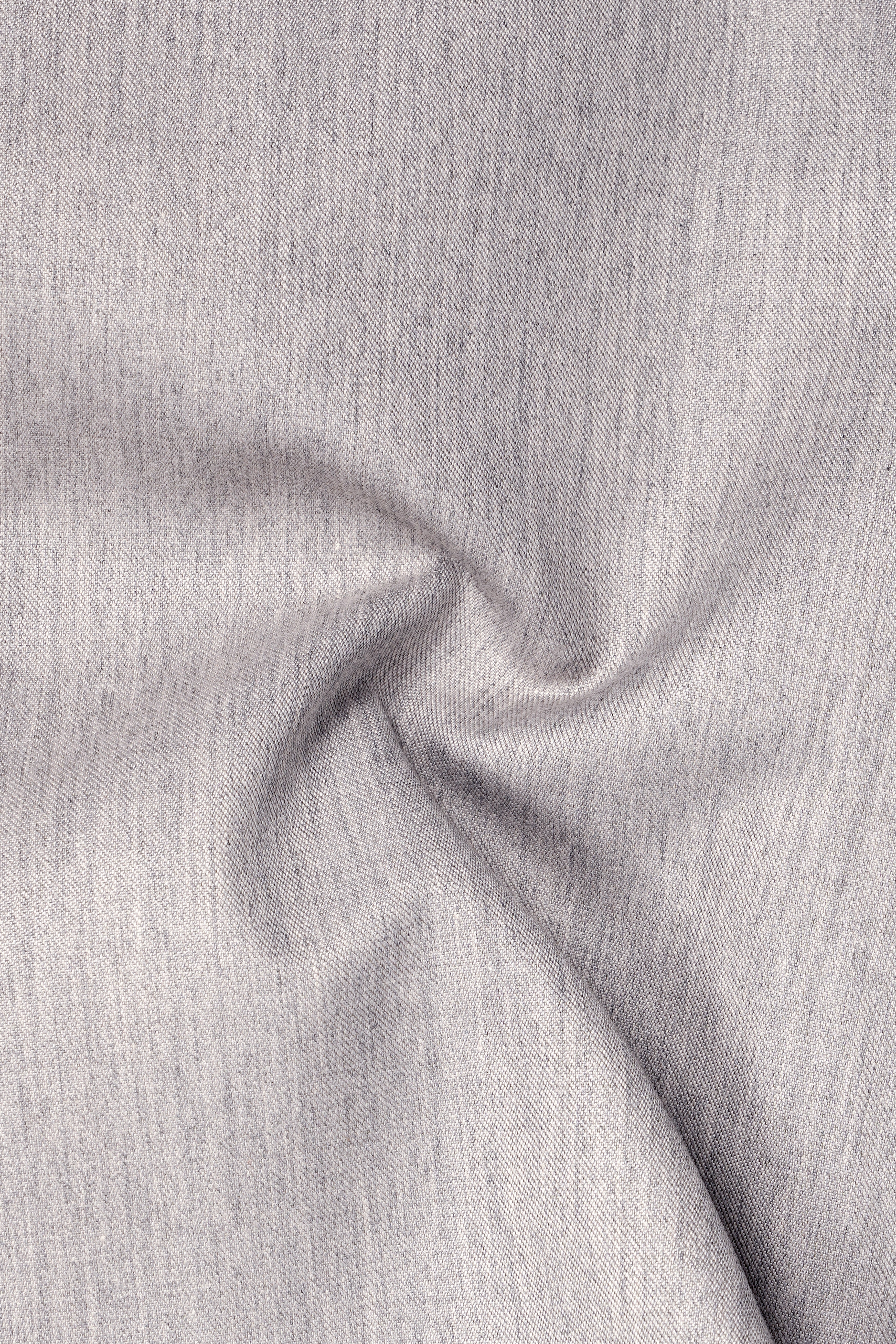 Spanish Gray Textured Wool Blend Suit