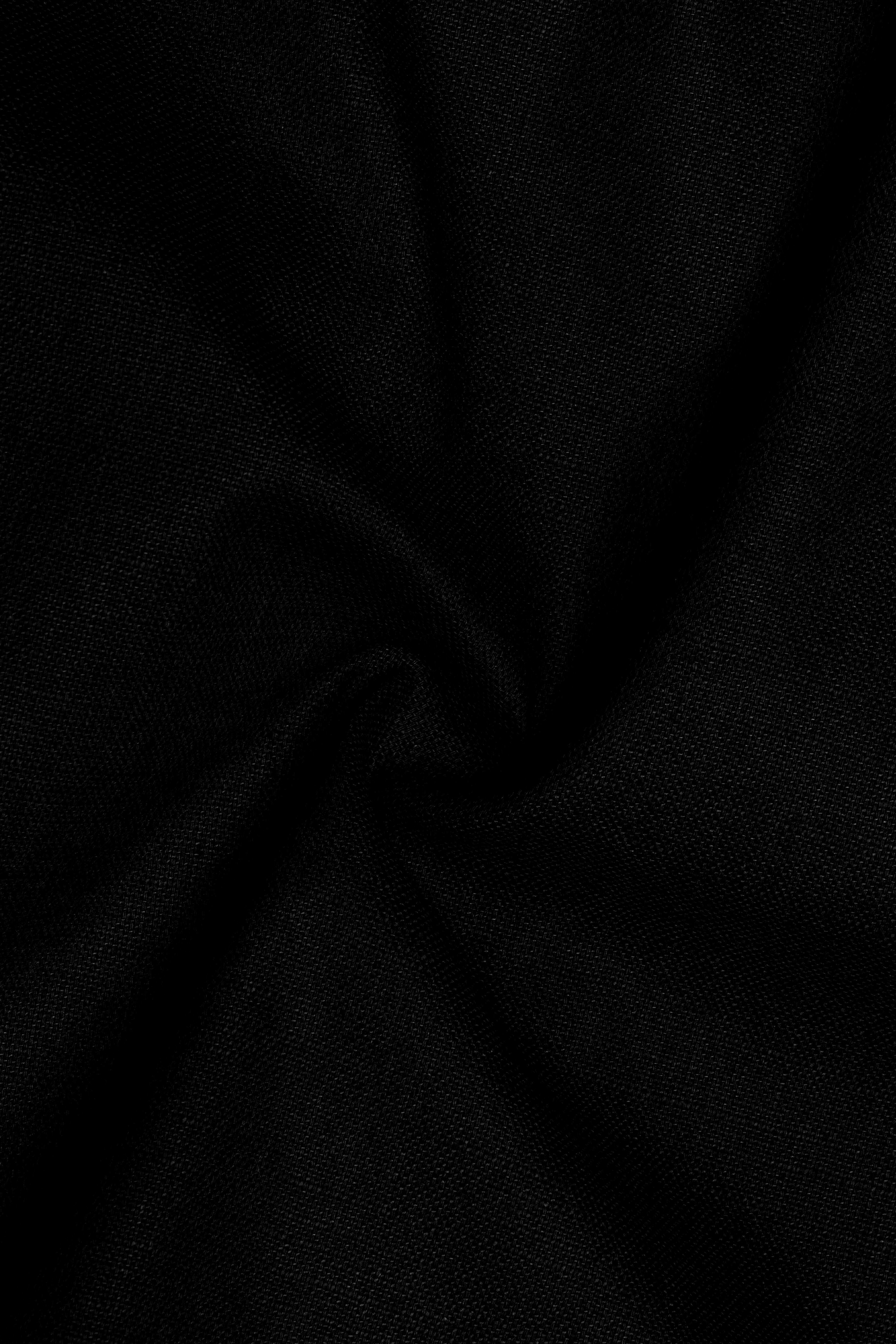 Jade Black Luxurious Linen Single Breasted Stretchable traveler Suit