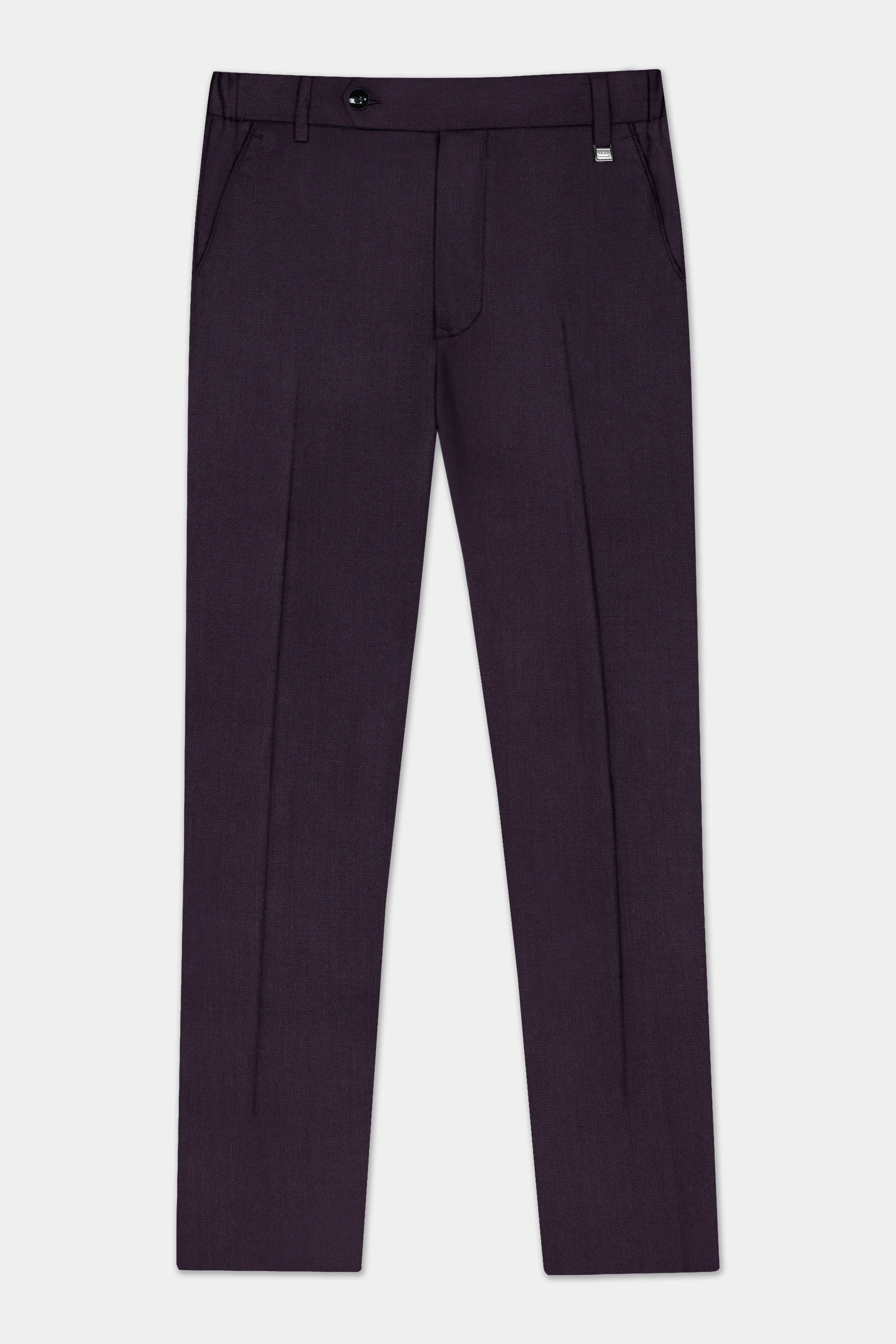 Gondola Purple Wool Blend Single Breasted Suit