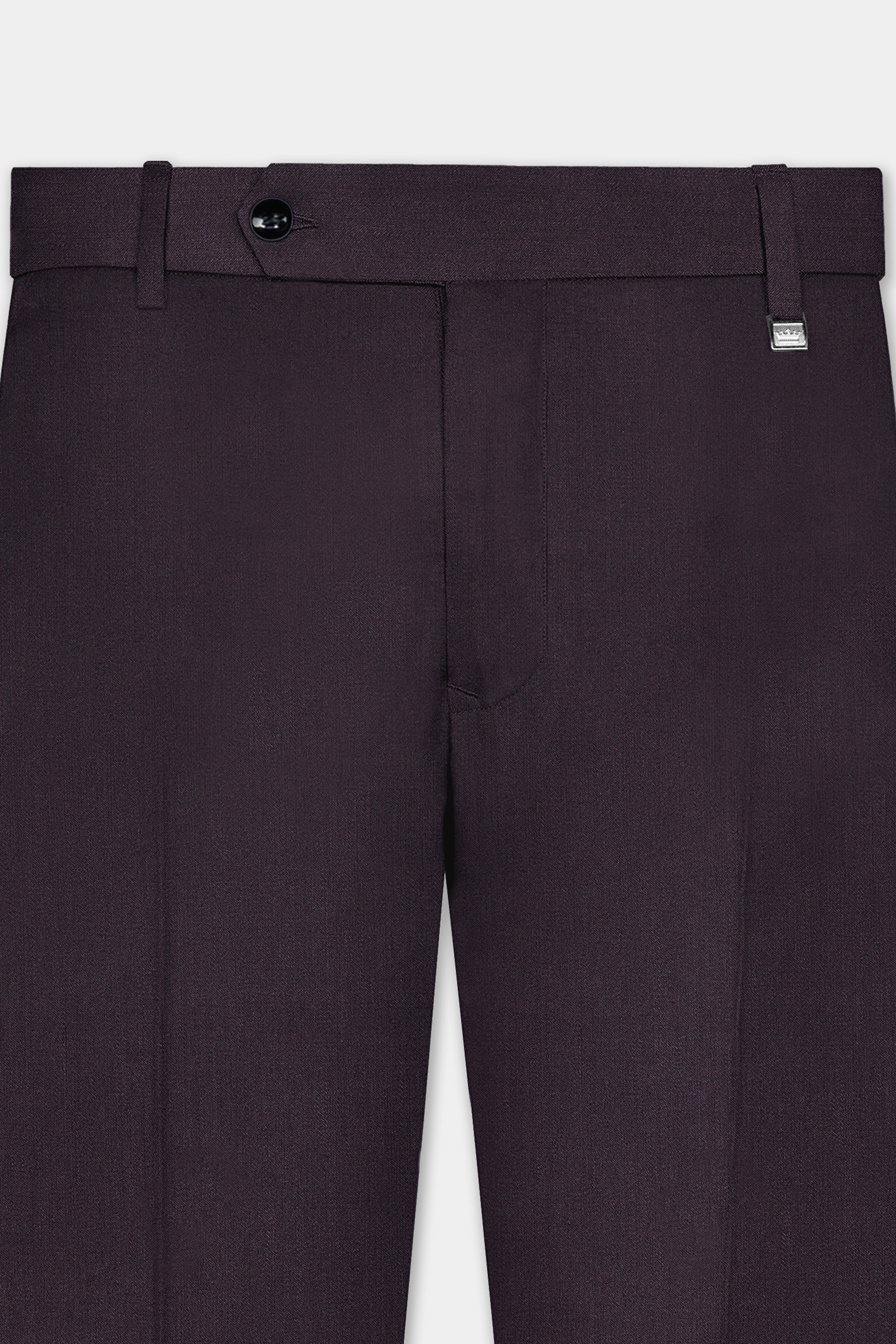 Gondola Purple Solid Wool Blend Tuxedo Suit