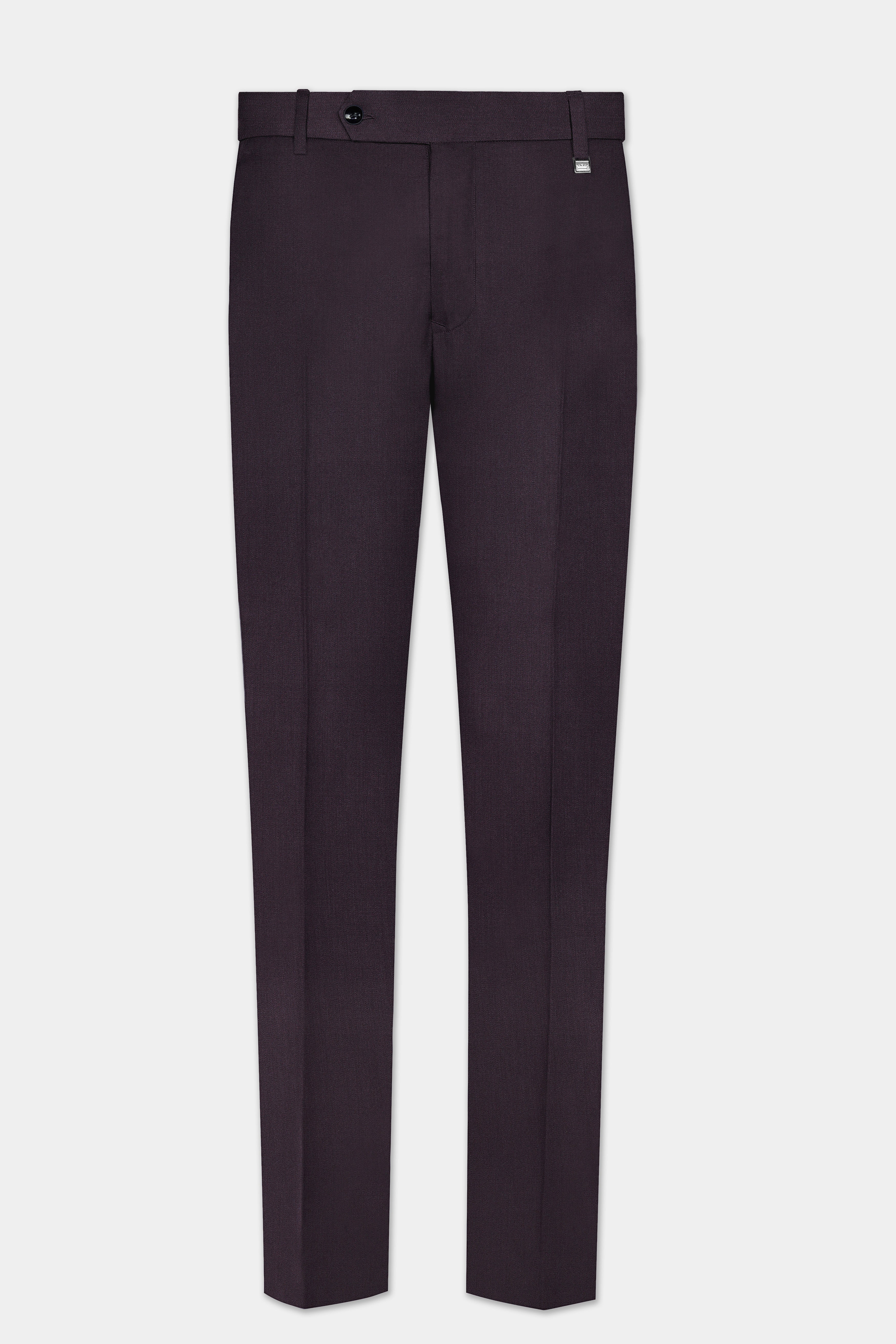 Gondola Purple Solid Wool Blend Tuxedo Suit