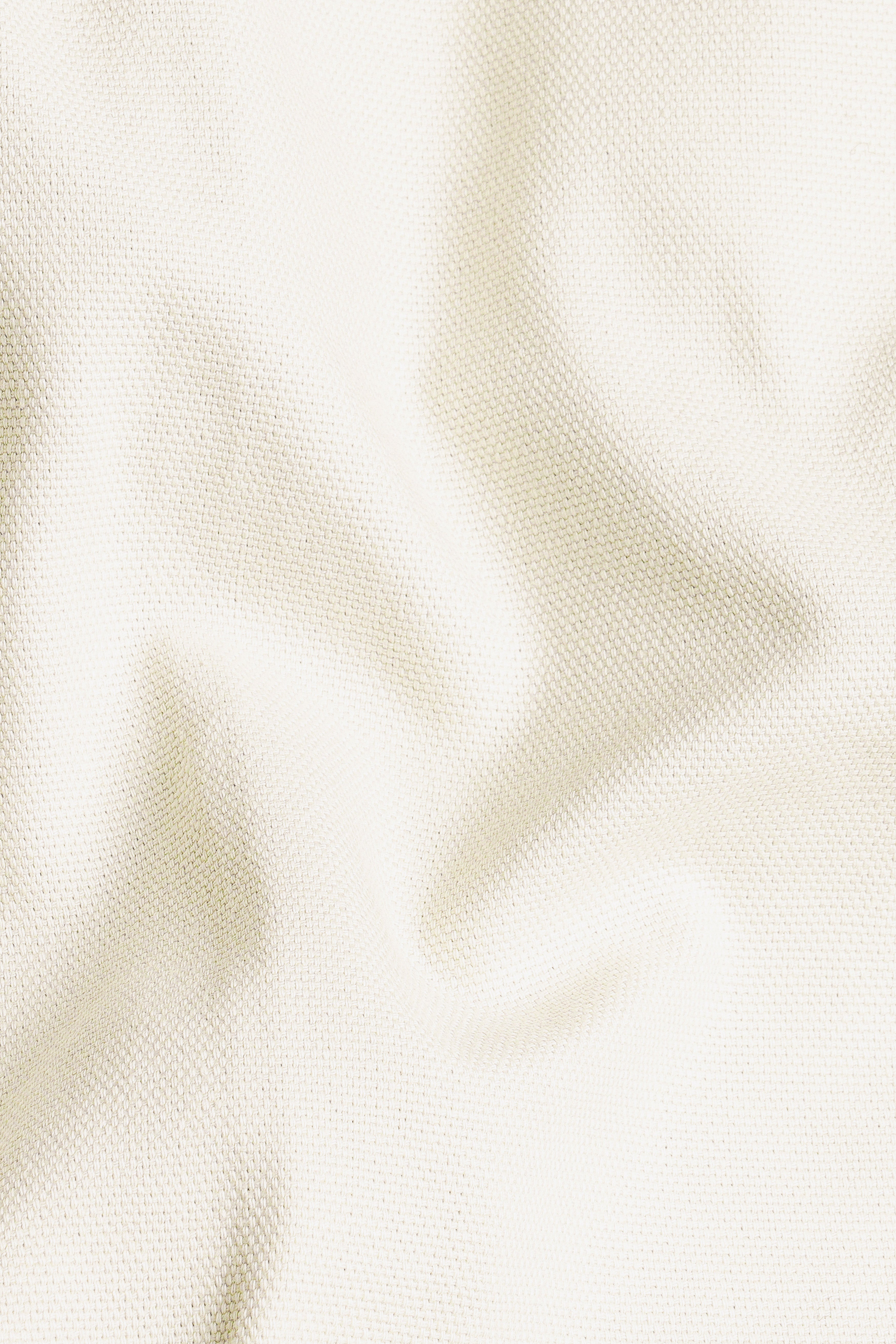 Merino Cream Solid Cotton Single Breasted Suit