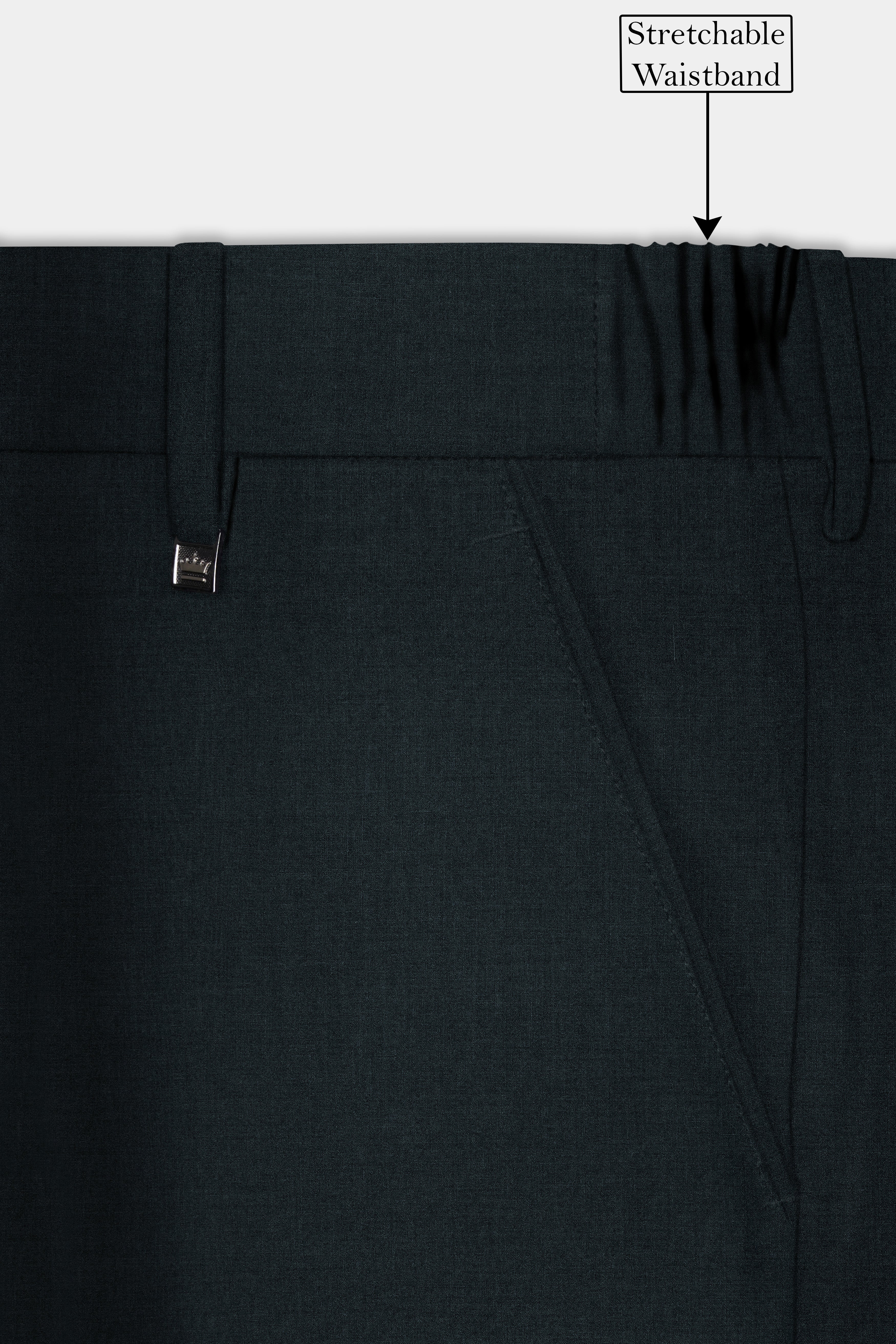 Racing Green Solid Wool Blend Peak Collar Tuxedo Suit