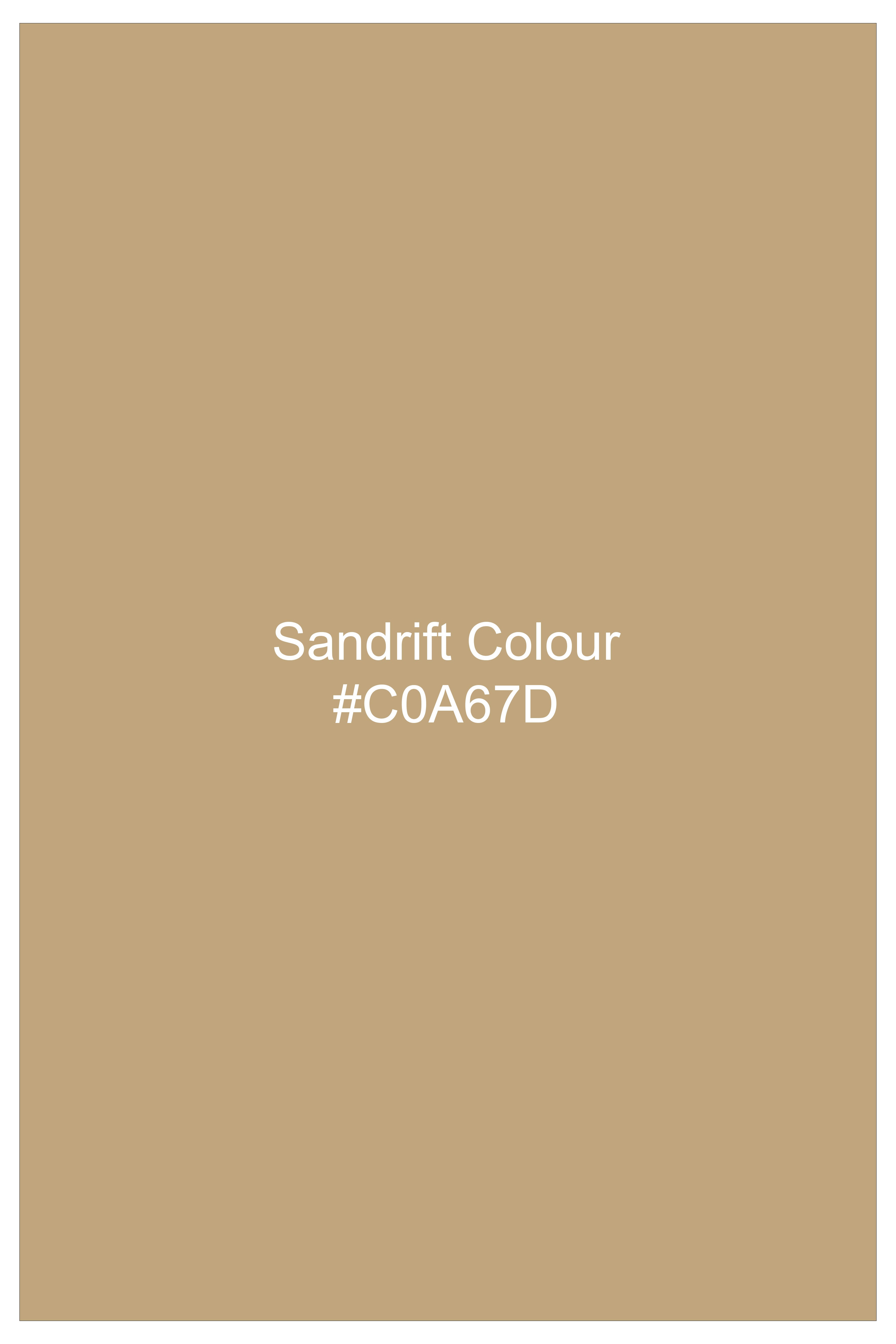 Sandrift Cream Luxurious Linen Bandhgala Suit