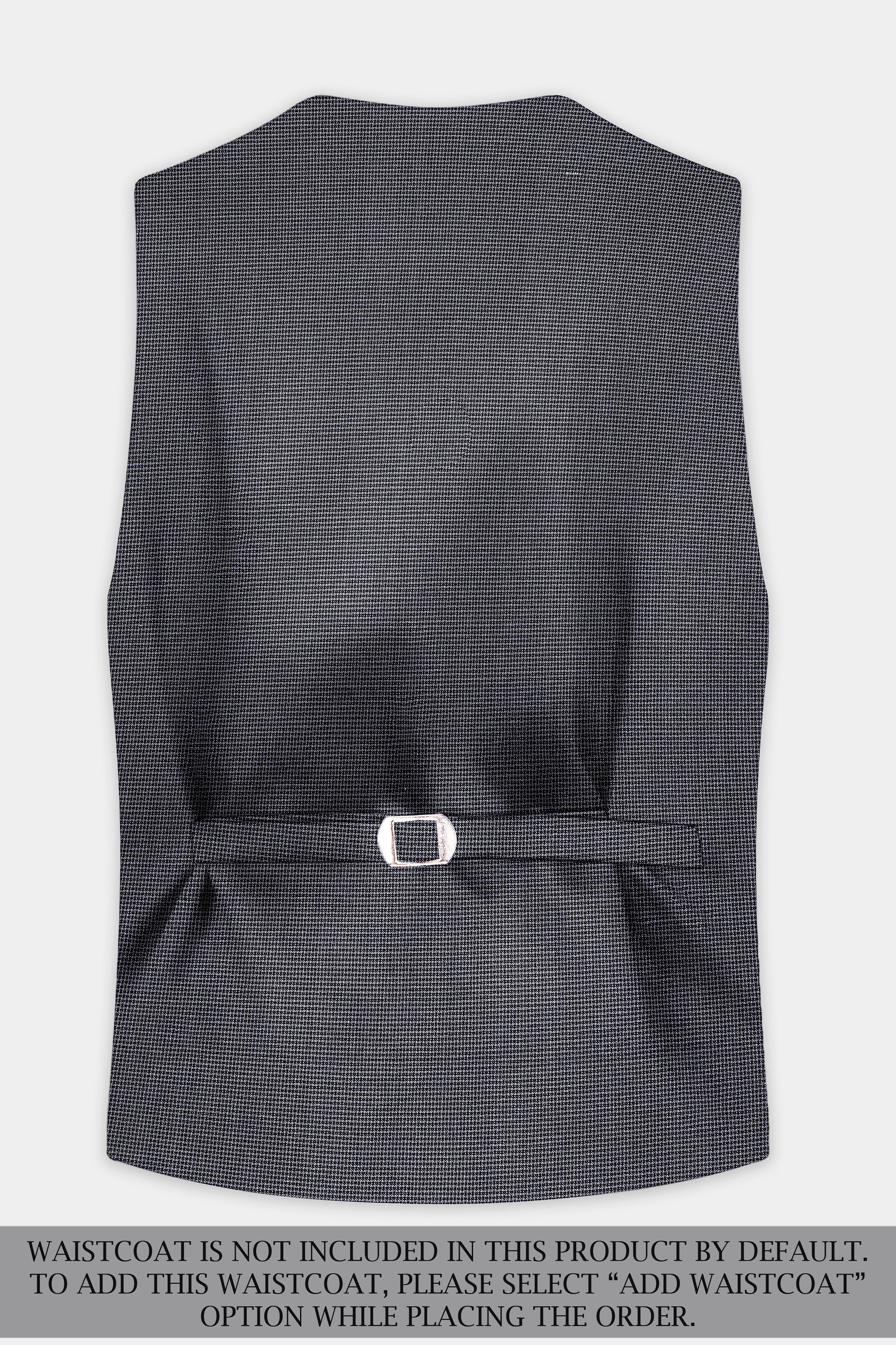 Shaft Gray Textured Wool Blend Single Breasted Suit