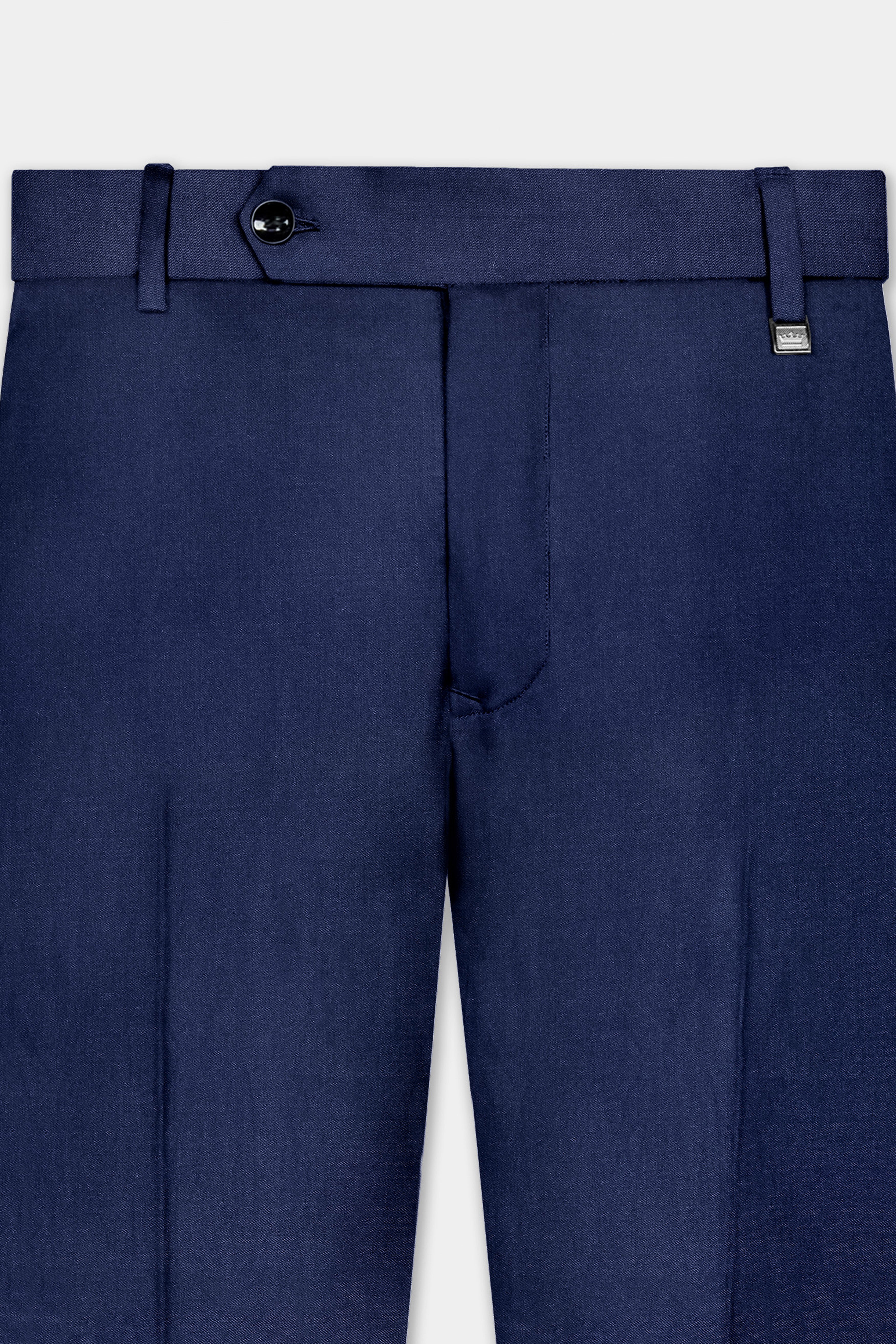 Bunting Blue Solid Wool Rich Single Breasted Suit