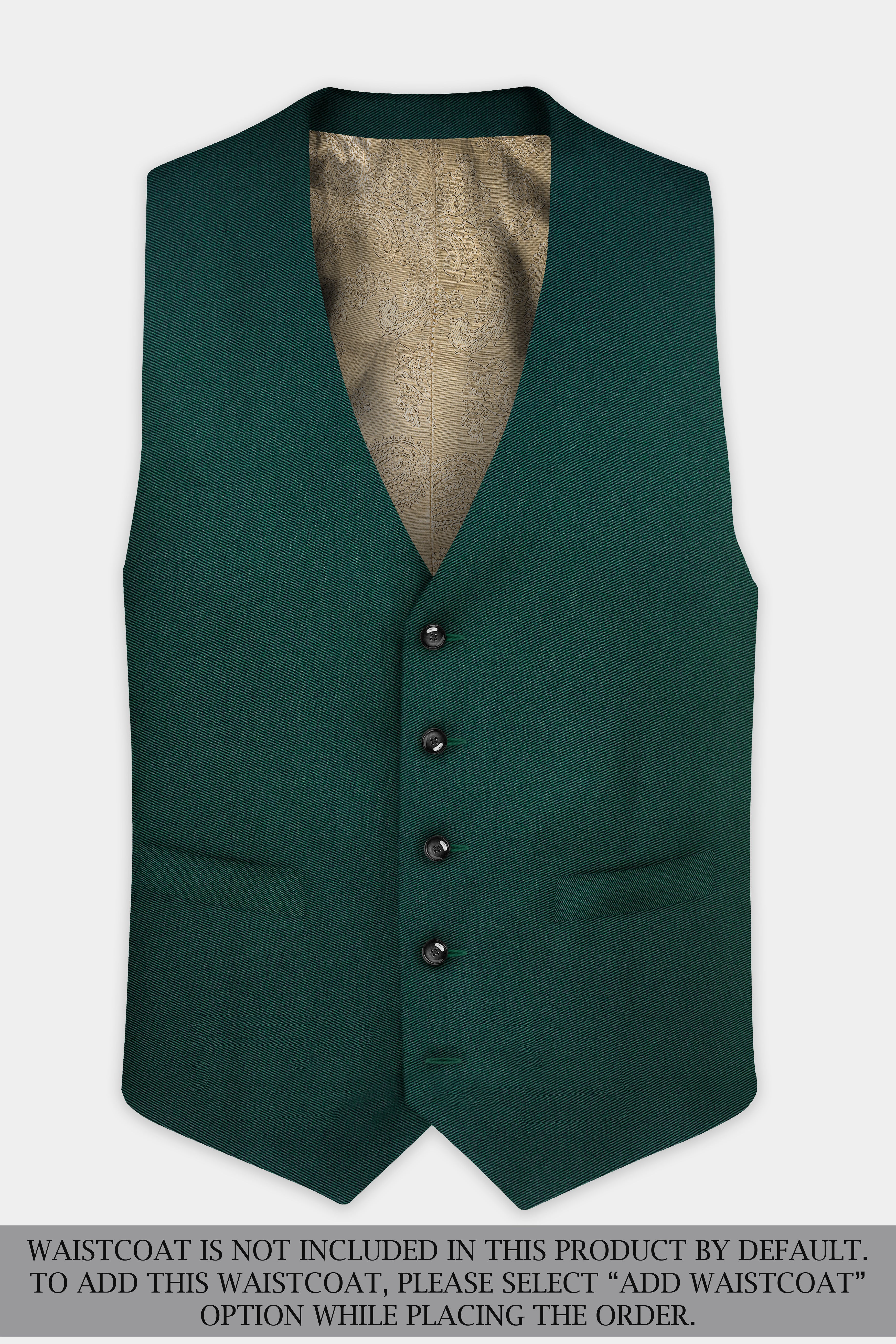 Phthalo Green Solid Cotton Single Breasted Sports Suit