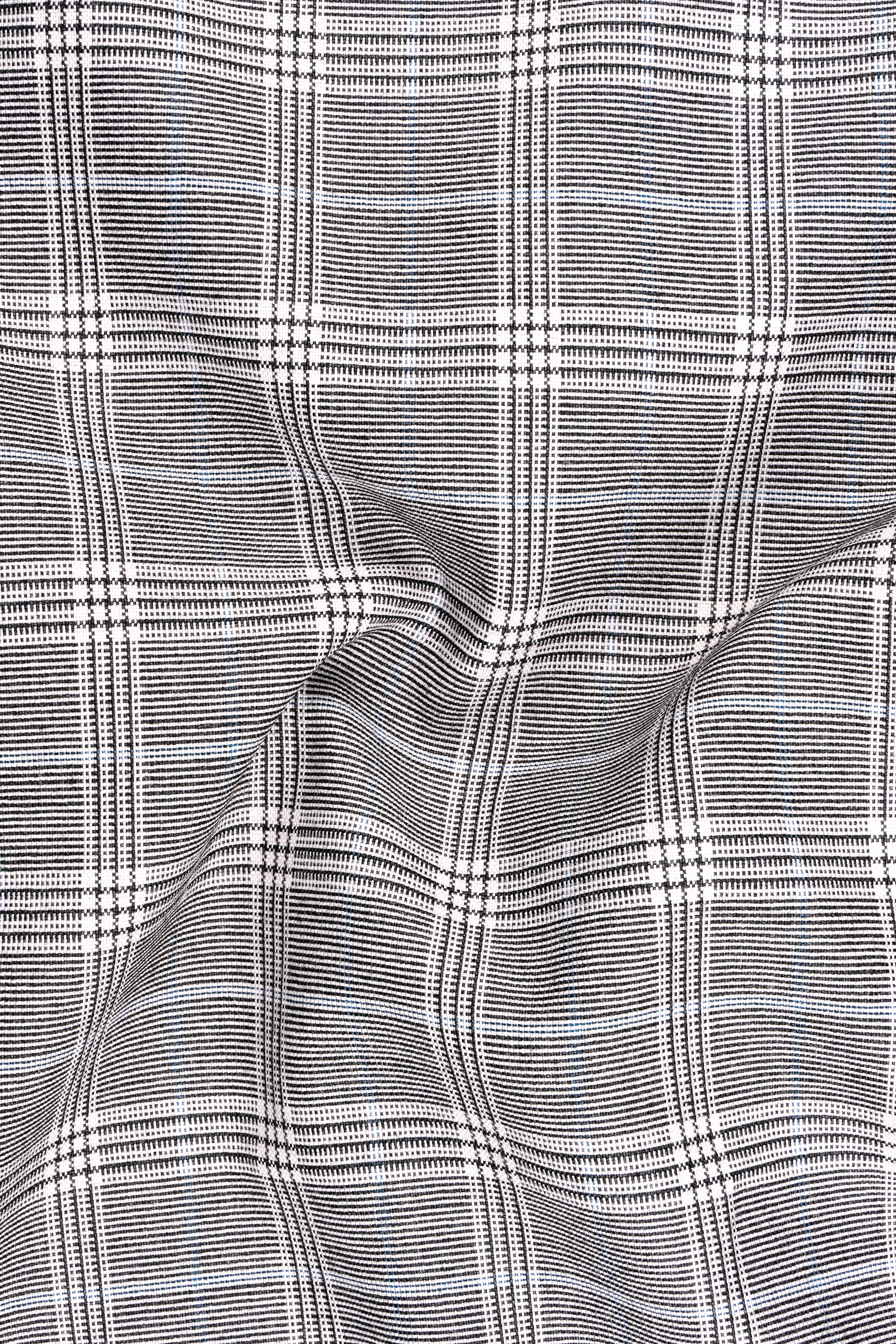 Monsoon Gray Plaid Wool Rich Double Breasted Suit