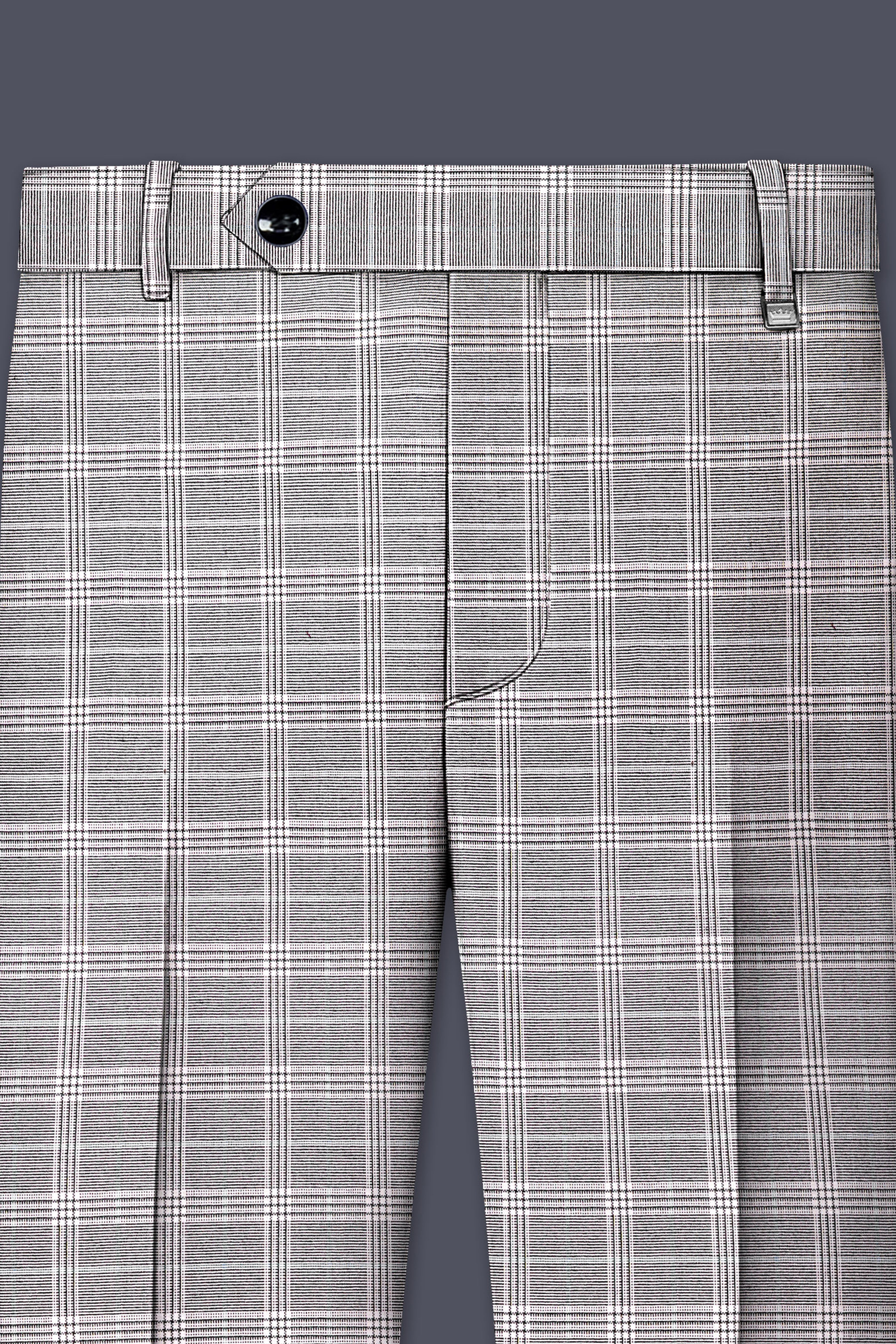 Monsoon Gray Plaid Wool Rich Single Breasted Suit