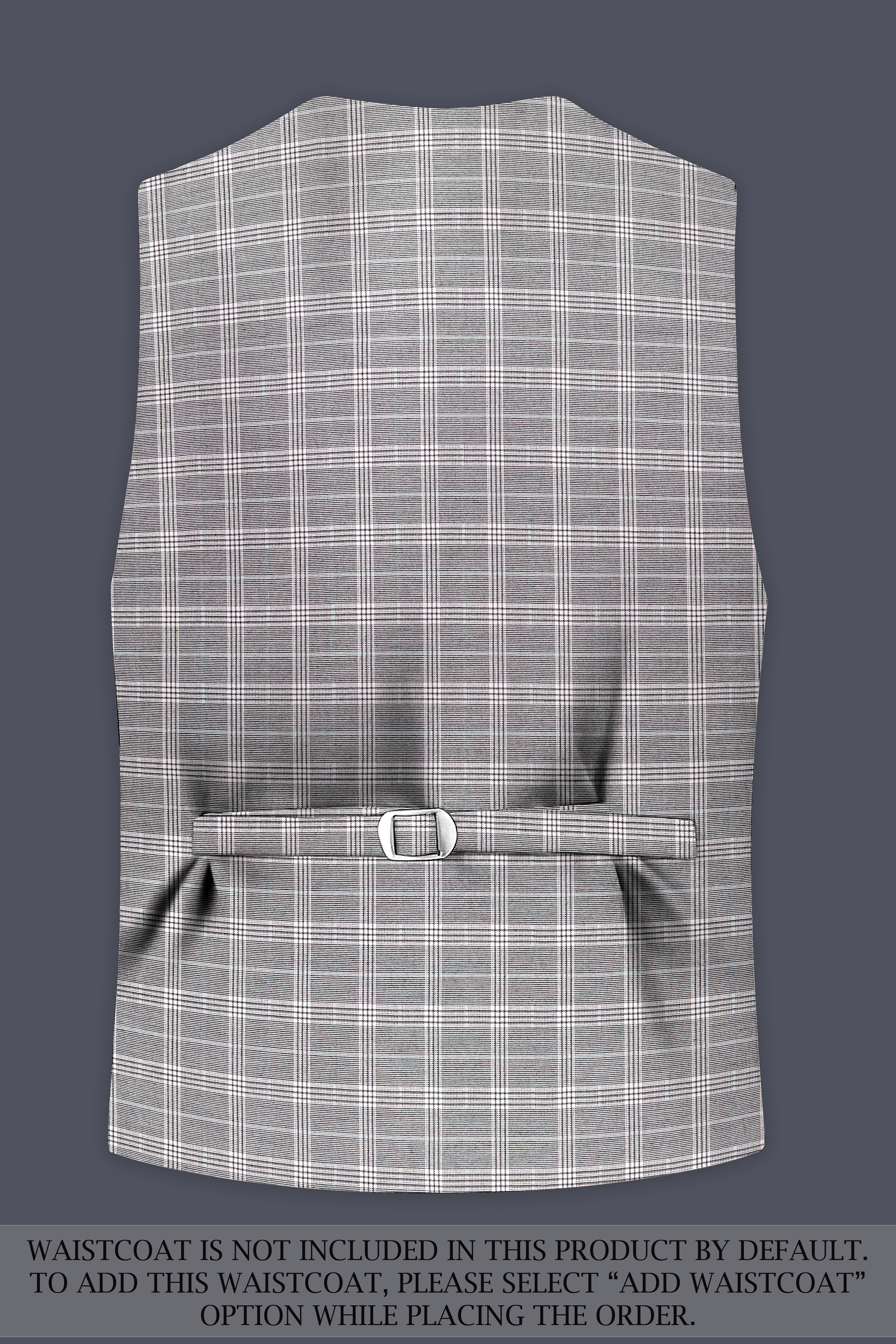 Monsoon Gray Plaid Wool Rich Single Breasted Suit