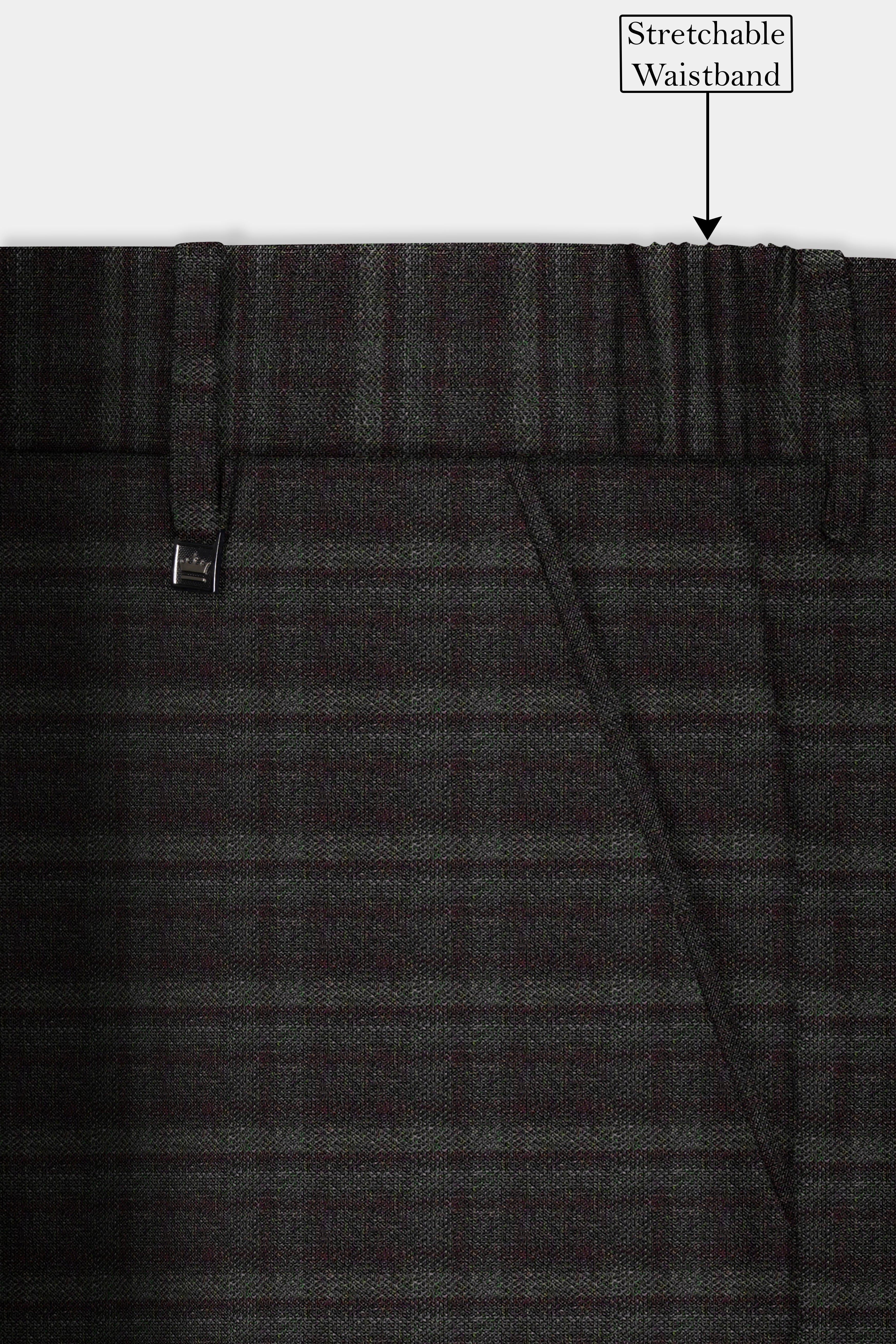 Zeus Brown And Lisbon Green Plaid Wool Rich Double Breasted Suit