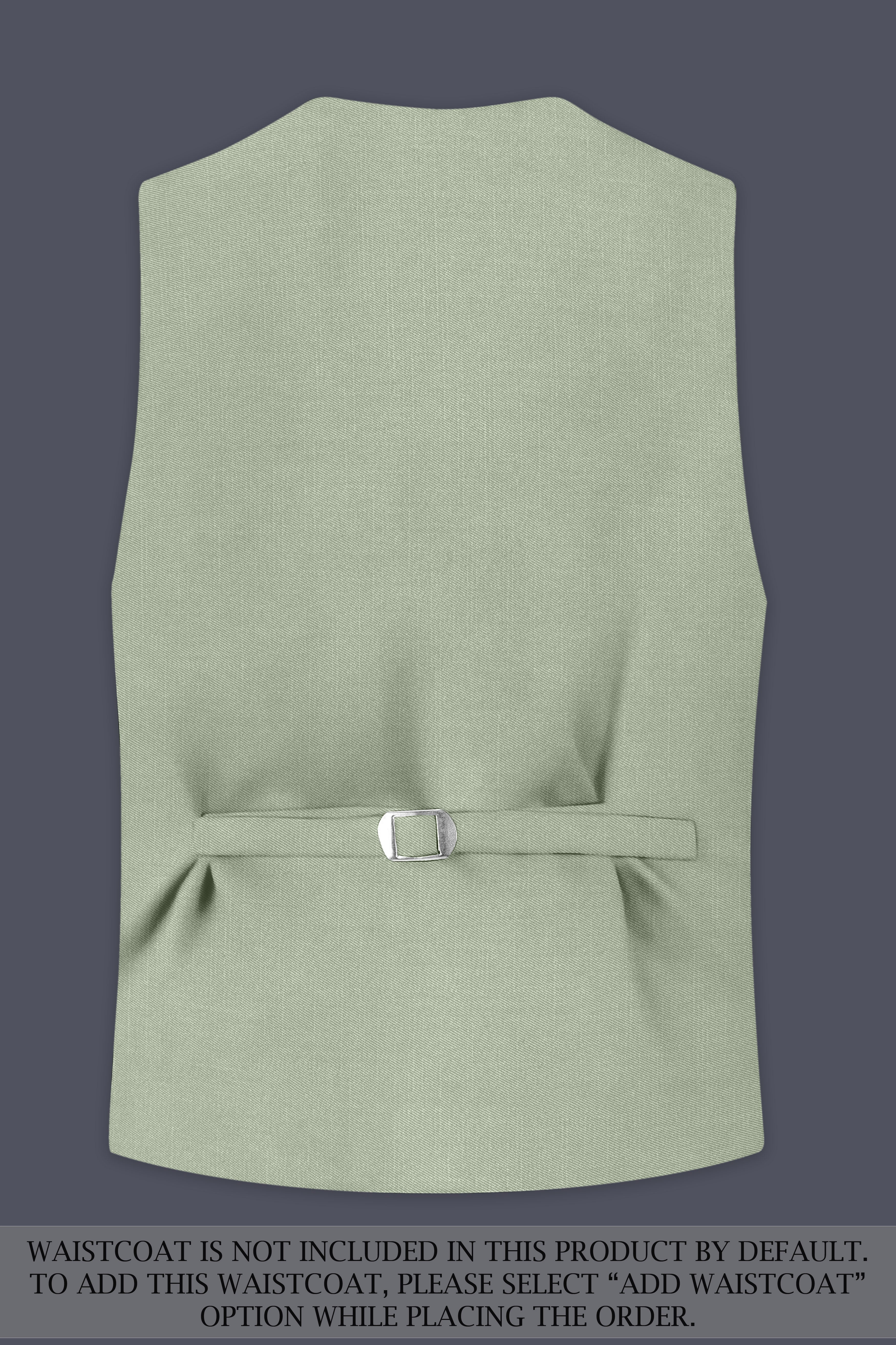 Spanish Green Solid Wool Rich Single Breasted Slight Stretch Suit