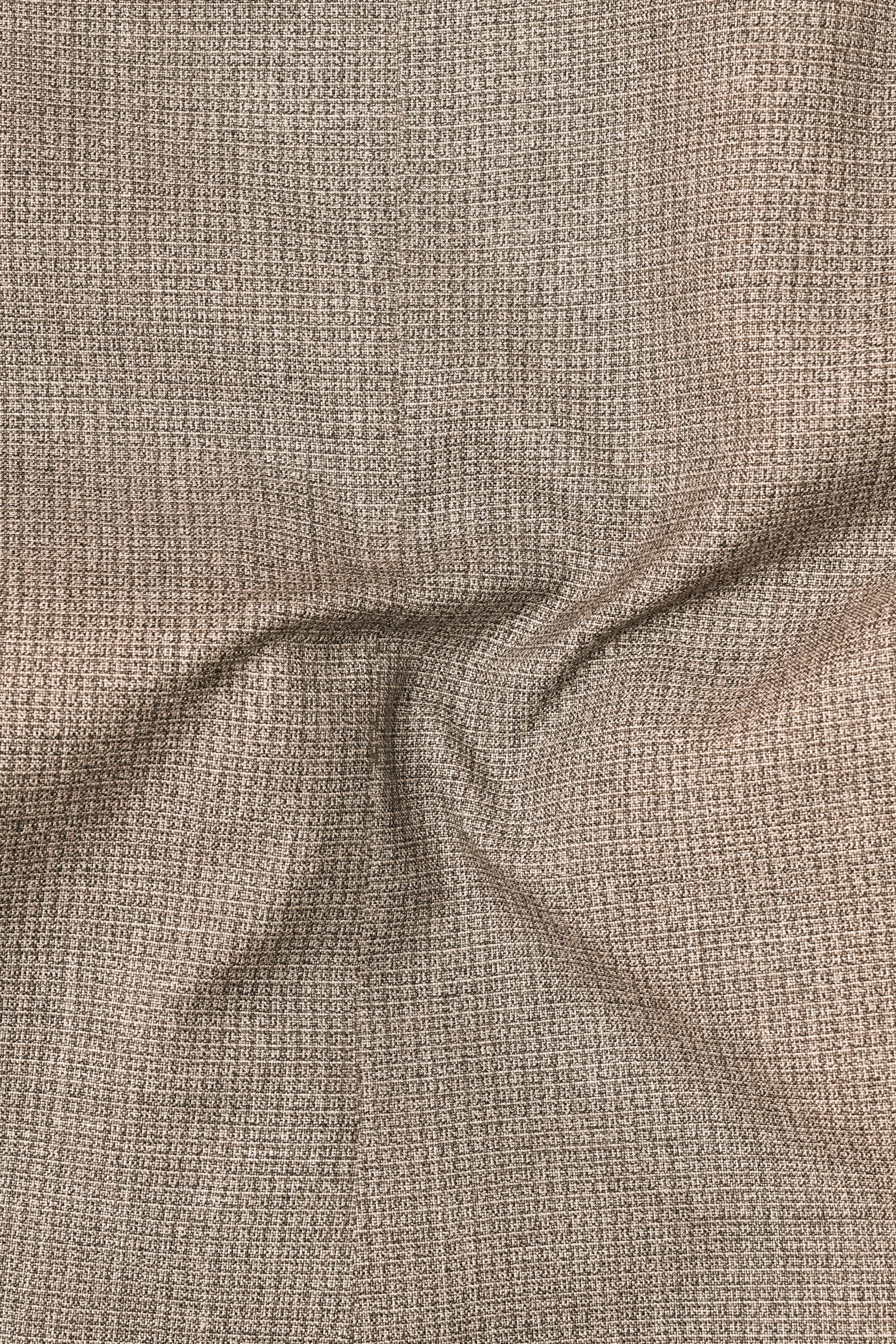 Cinereous Brown Textured Wool Rich Single Breasted Suit