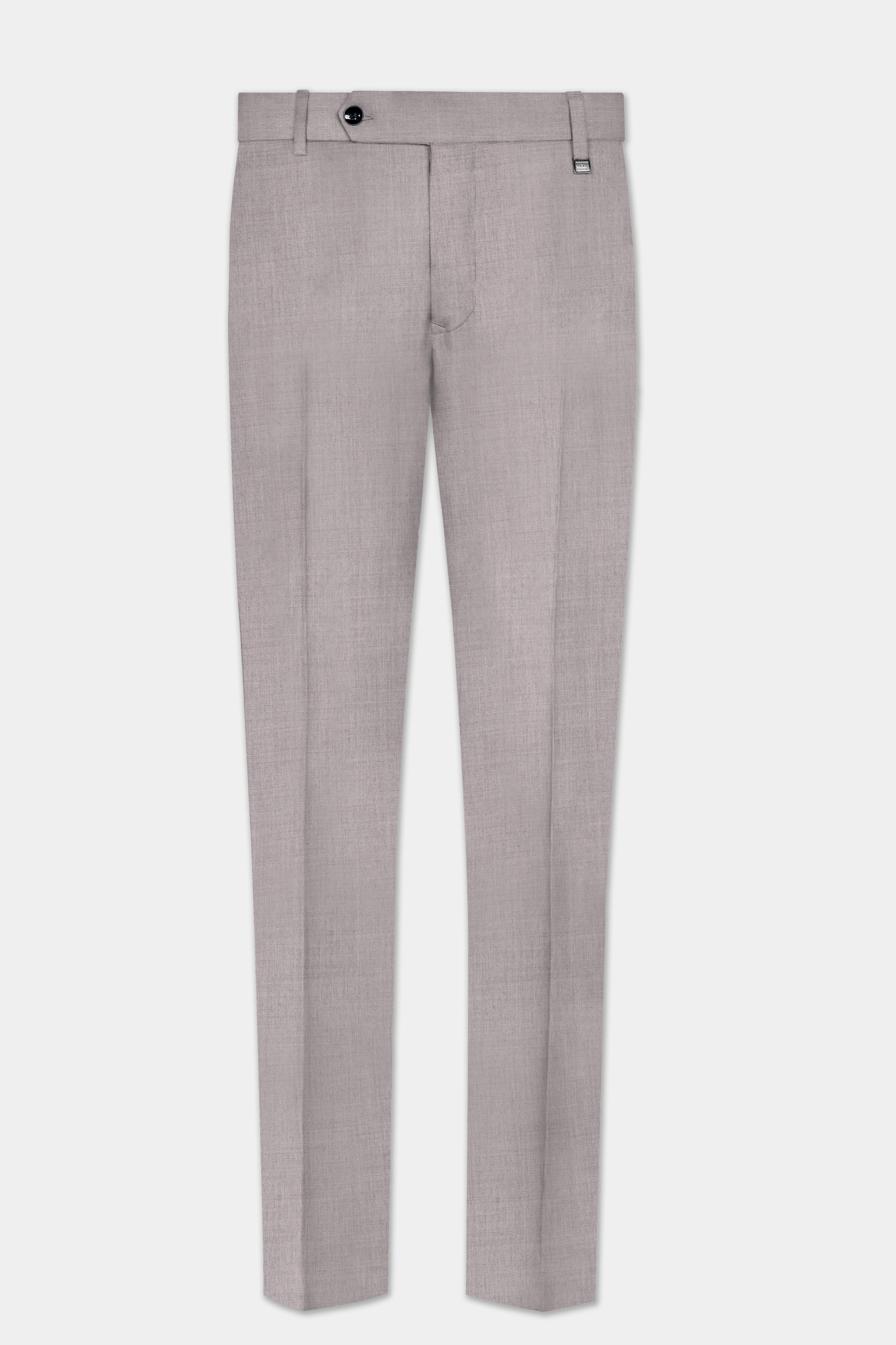 Hurricane Gray Solid Wool Rich Double Breasted Suit