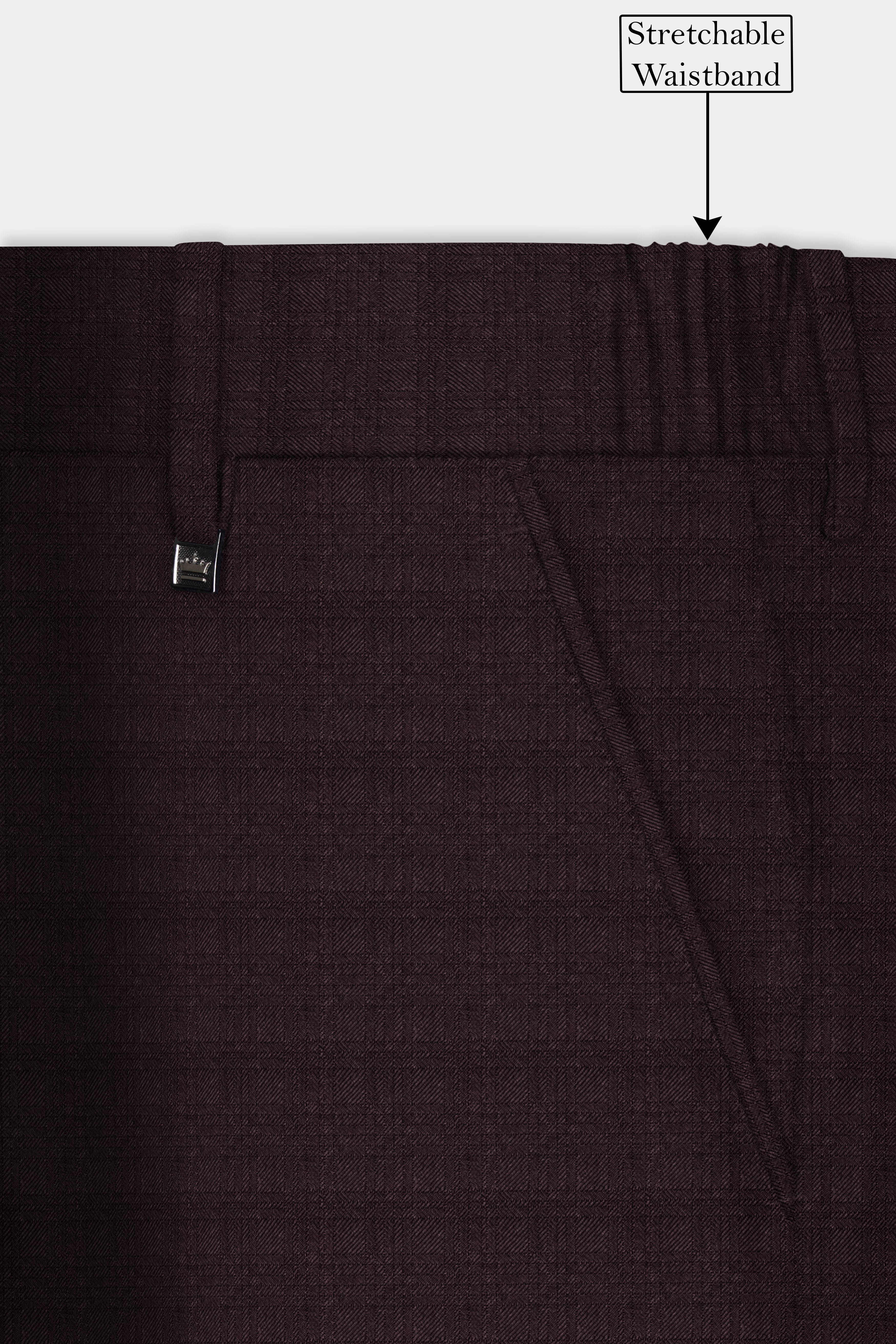 Bitrot Maroon Textured Wool Rich Cross Placket Bandhgala Suit