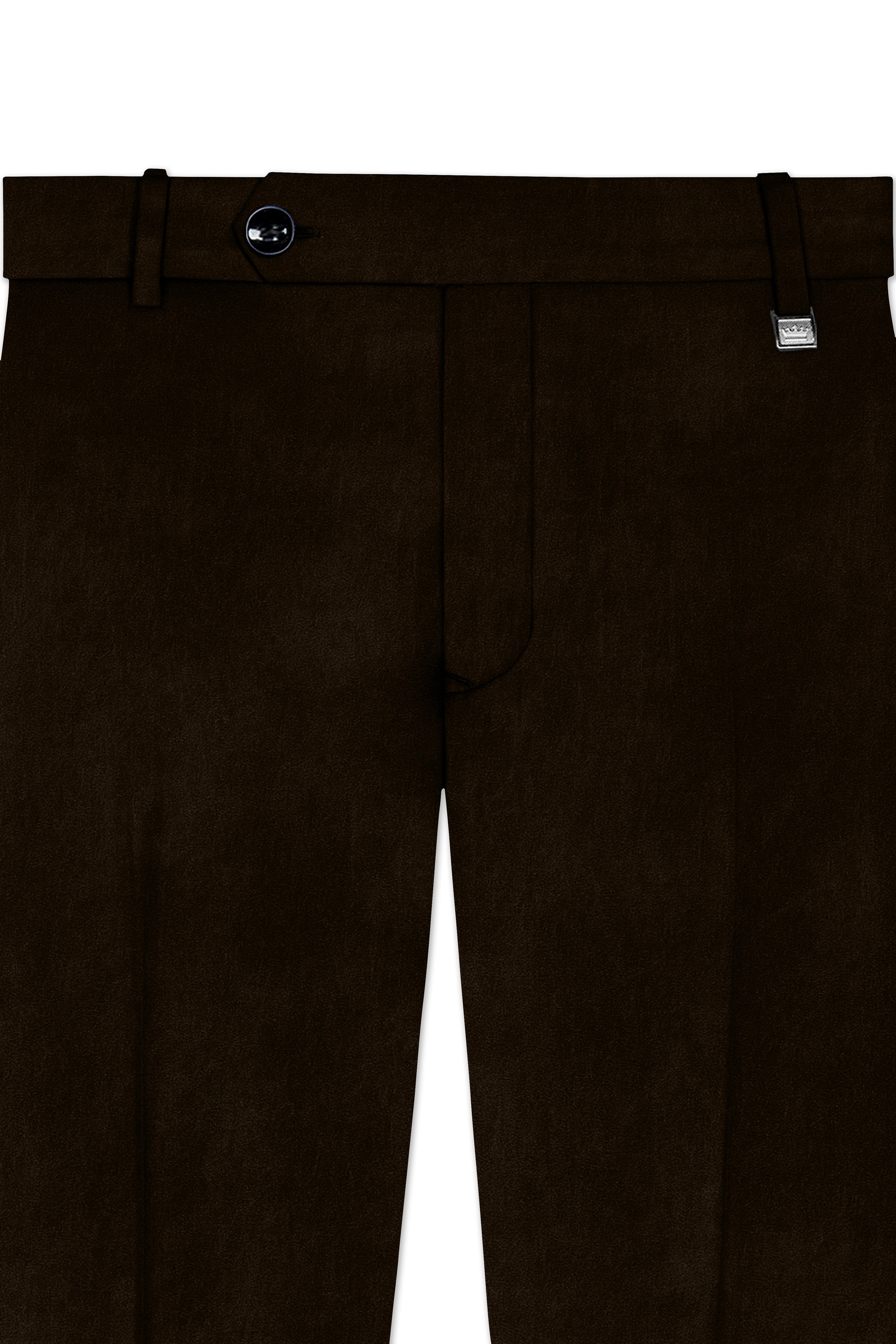 Espresso Elegance-Coffee Bean Velvet Peak Lapel Tuxedo Suit