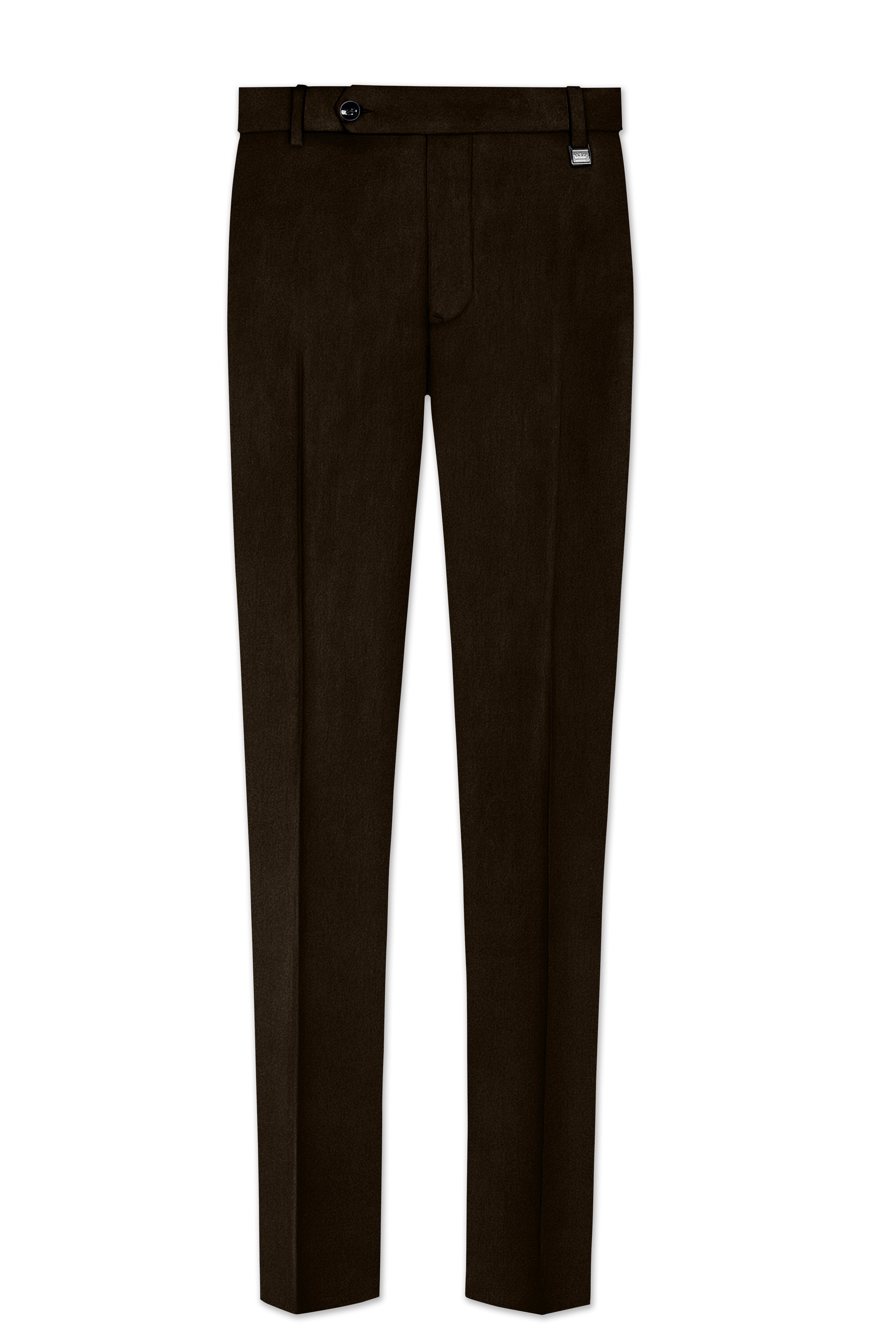Espresso Elegance-Coffee Bean Velvet Peak Lapel Tuxedo Suit