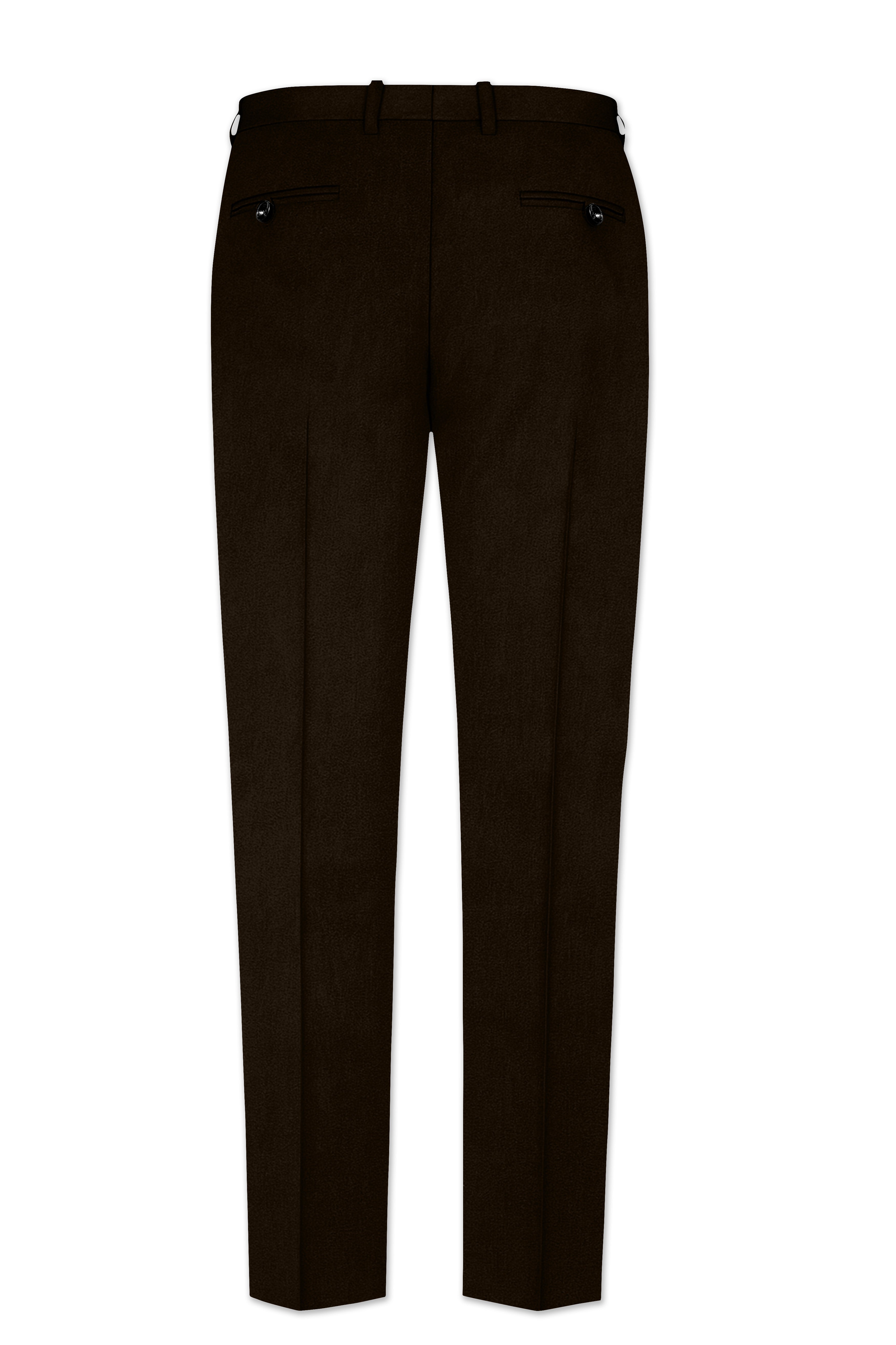 Espresso Elegance-Coffee Bean Velvet Peak Lapel Tuxedo Suit