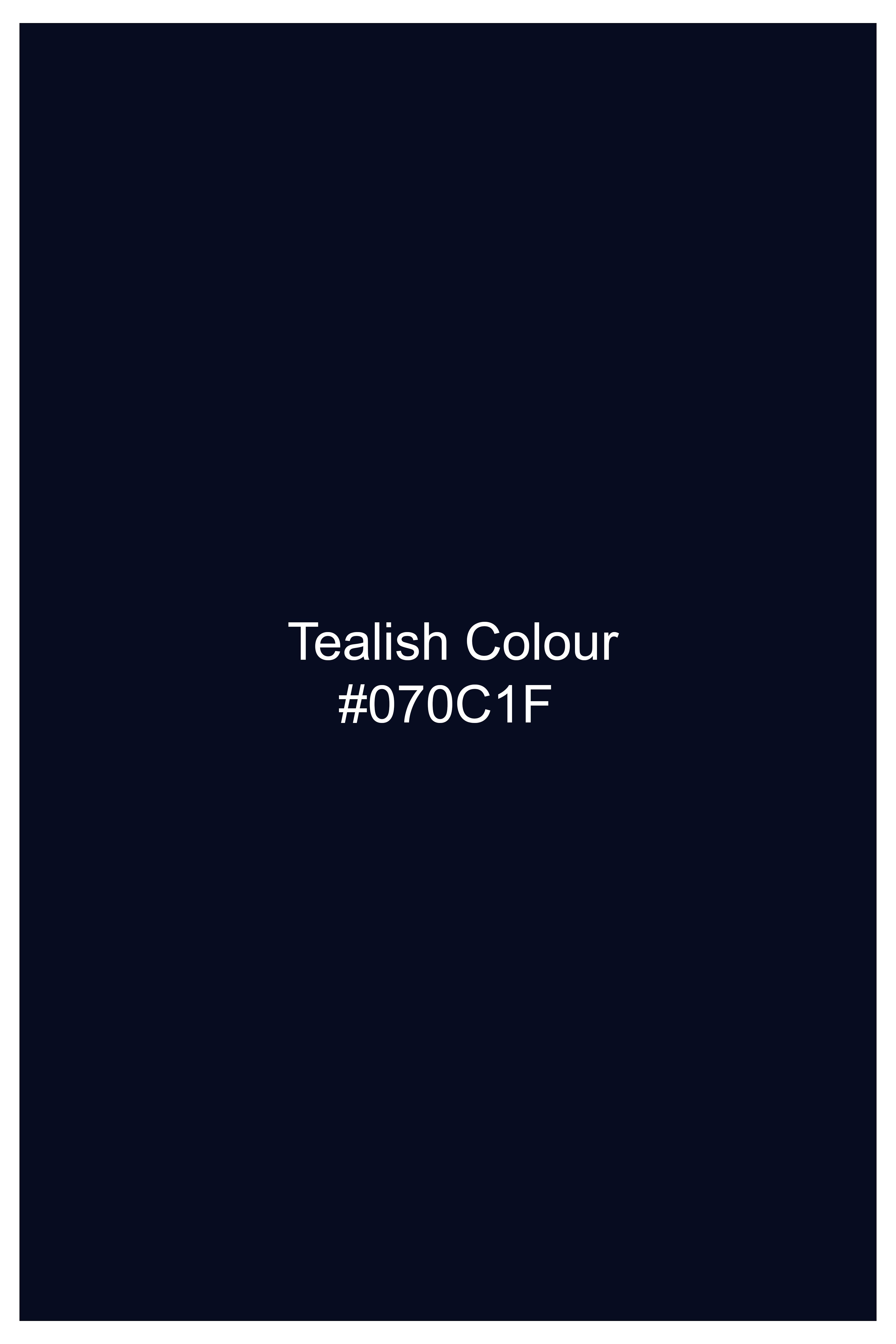Ocean Mist-Tealish Blue Velvet Peak Lapel Tuxedo Suit
