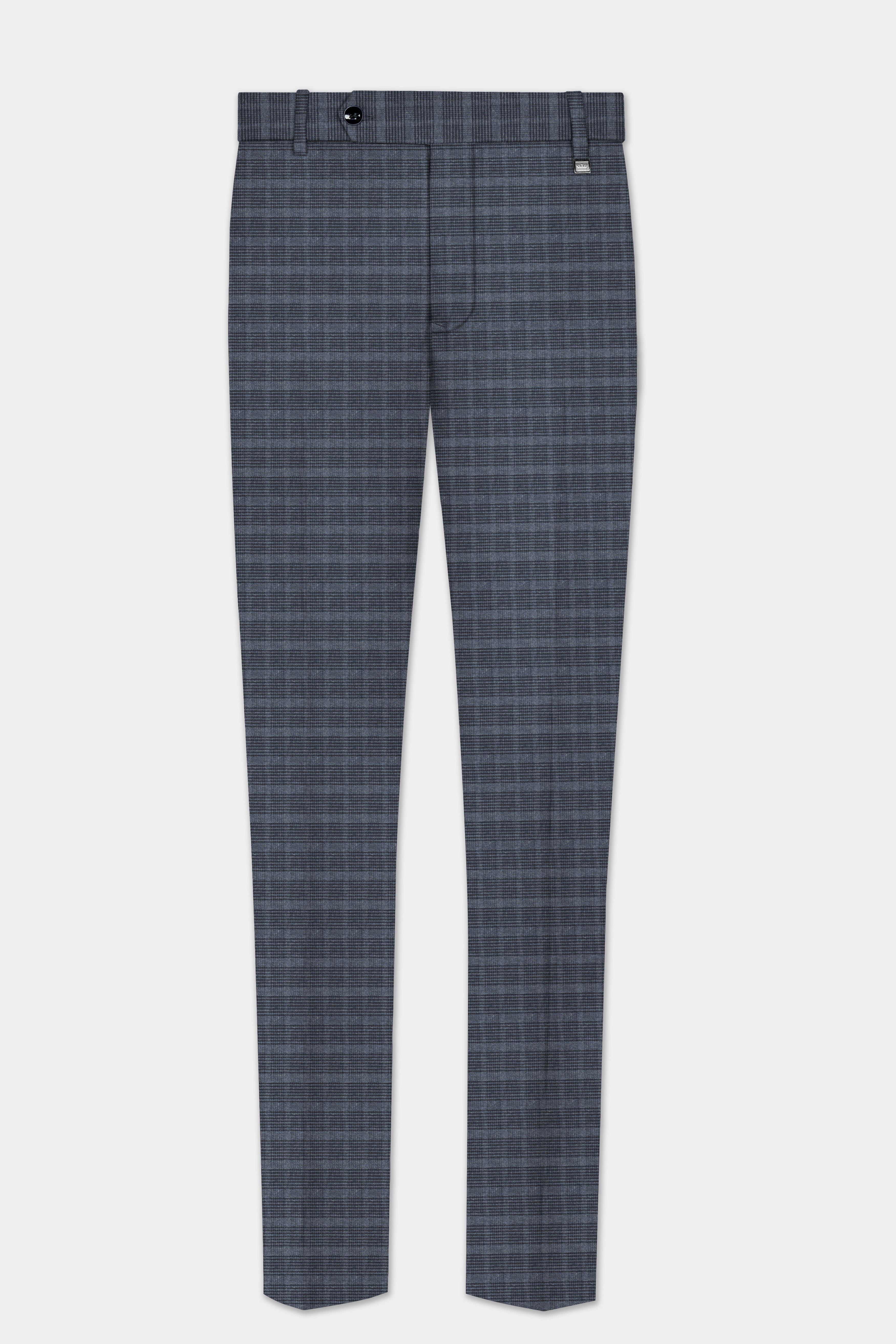 GrayLuxe-Charade Plaid Wool Rich Single Breasted Suit