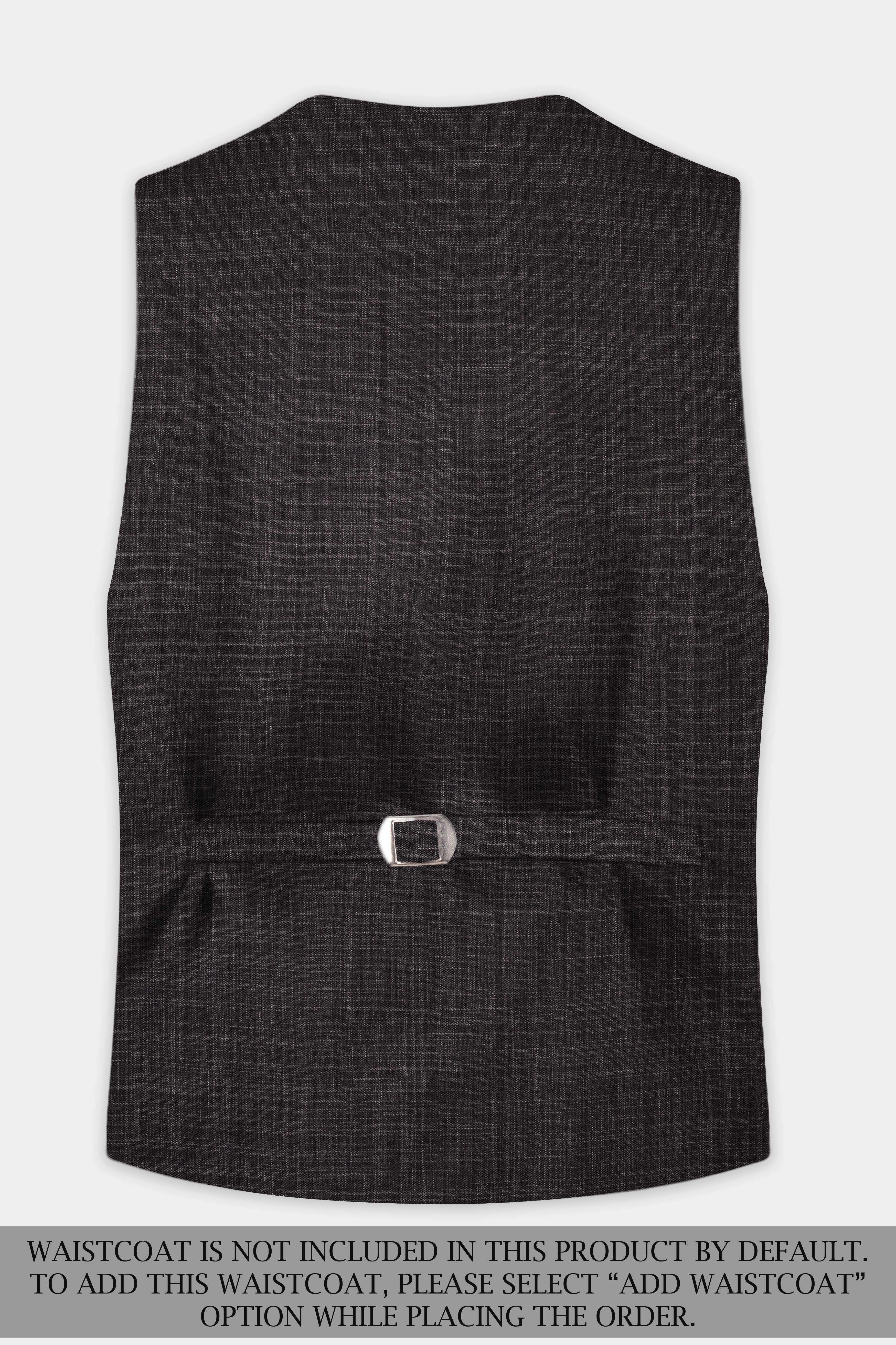 CaféNoir-Piano Brown Textured Wool Rich Single Breasted Suit