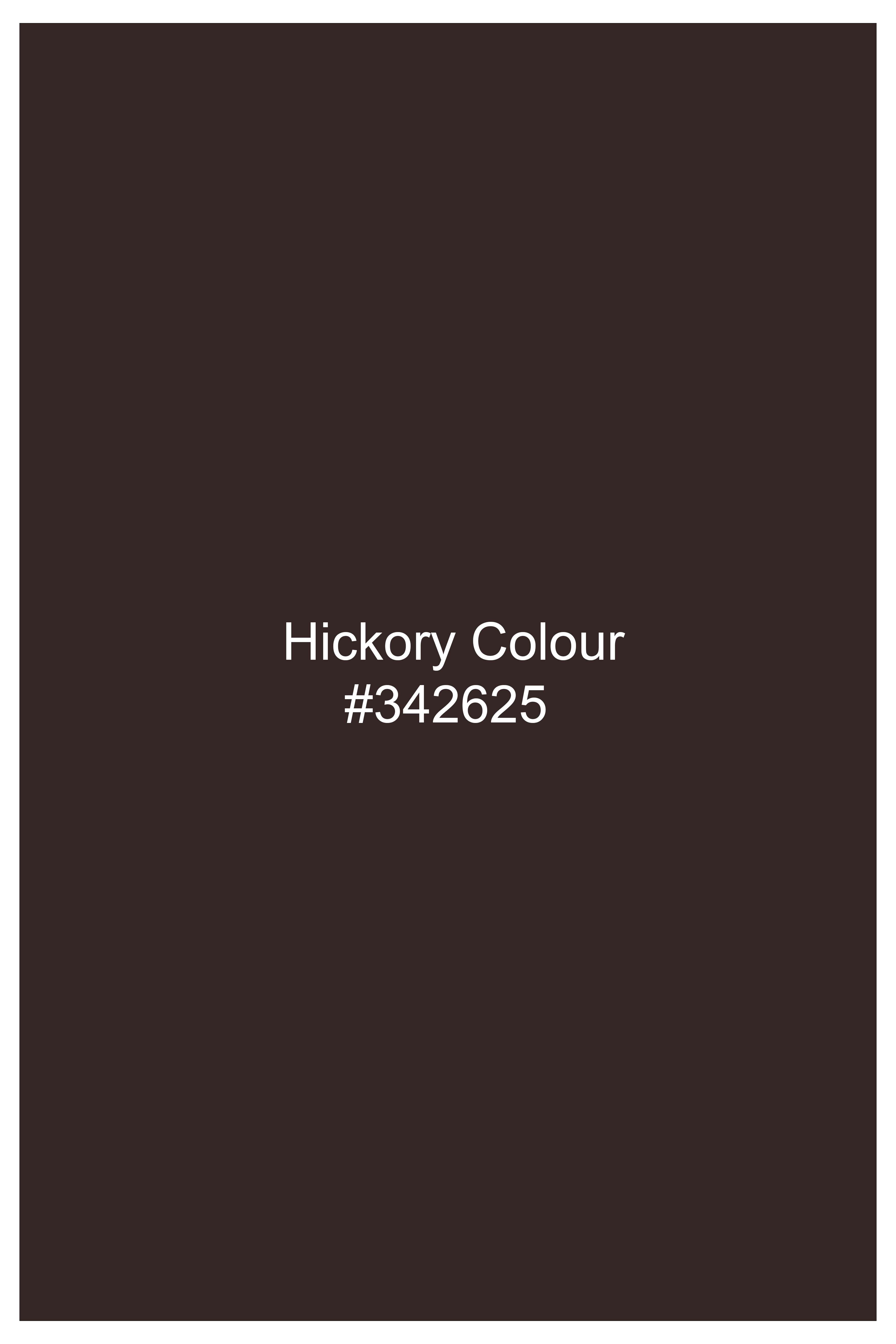 Espresso-Hickory Brown Solid Wool Rich Peak Lapel Tuxedo Slight Stretch Suit